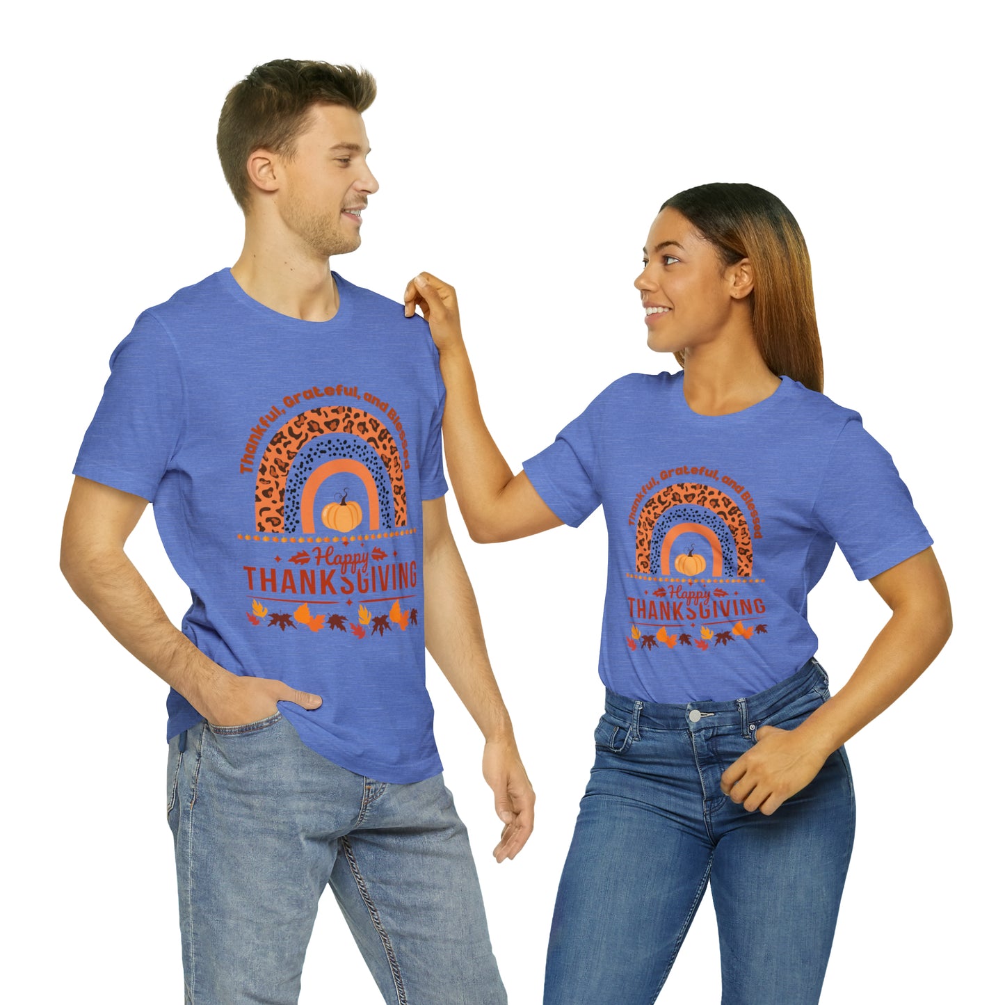 Happy Thanksgiving Jersey Short Sleeve Tee