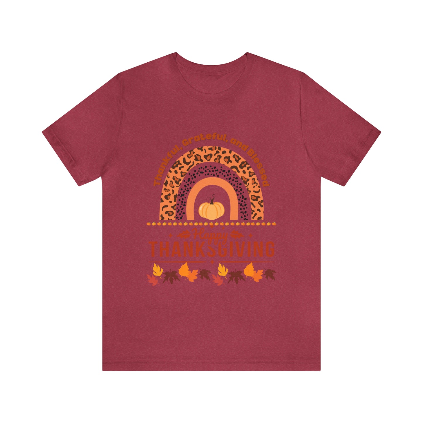 Happy Thanksgiving Jersey Short Sleeve Tee