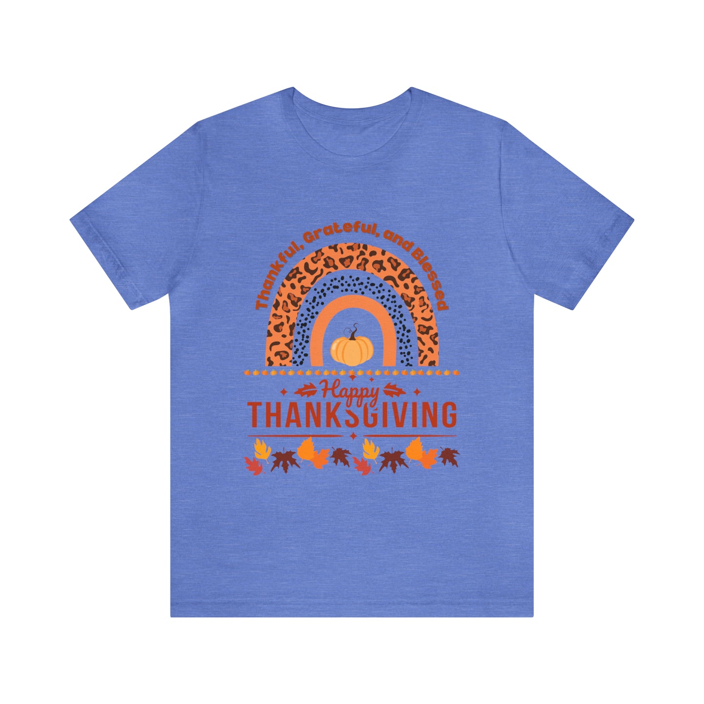 Happy Thanksgiving Jersey Short Sleeve Tee