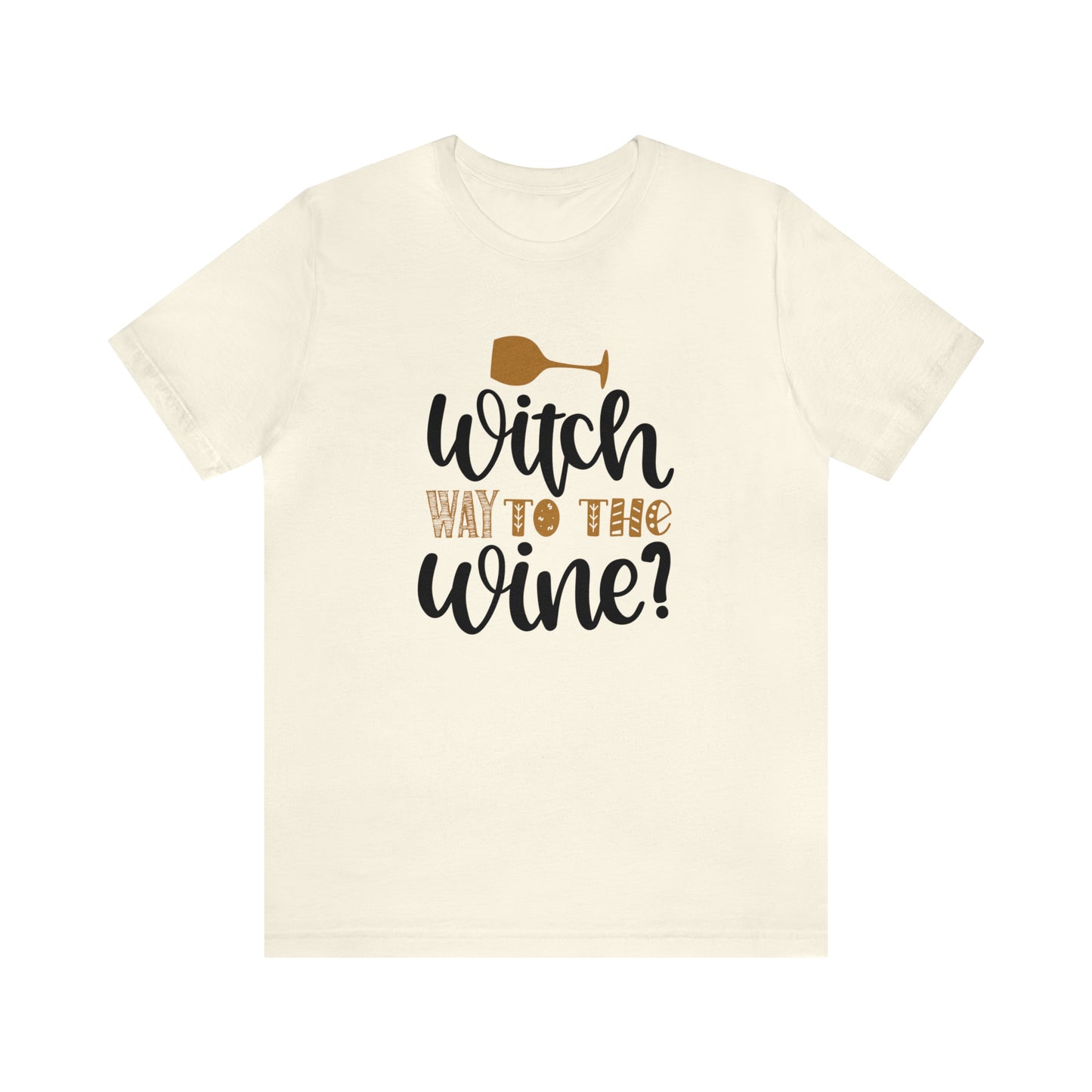 Witch way to the Wine Jersey Short Sleeve Tee
