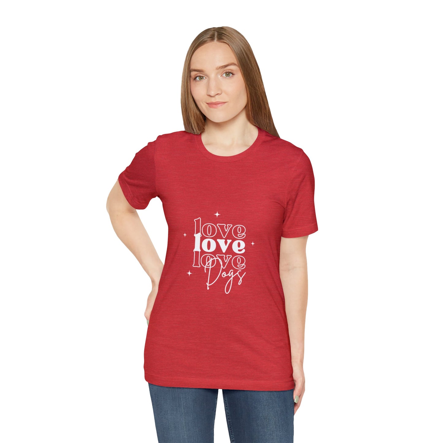 Love Love Love Dogs Unisex Jersey Short Sleeve Tee