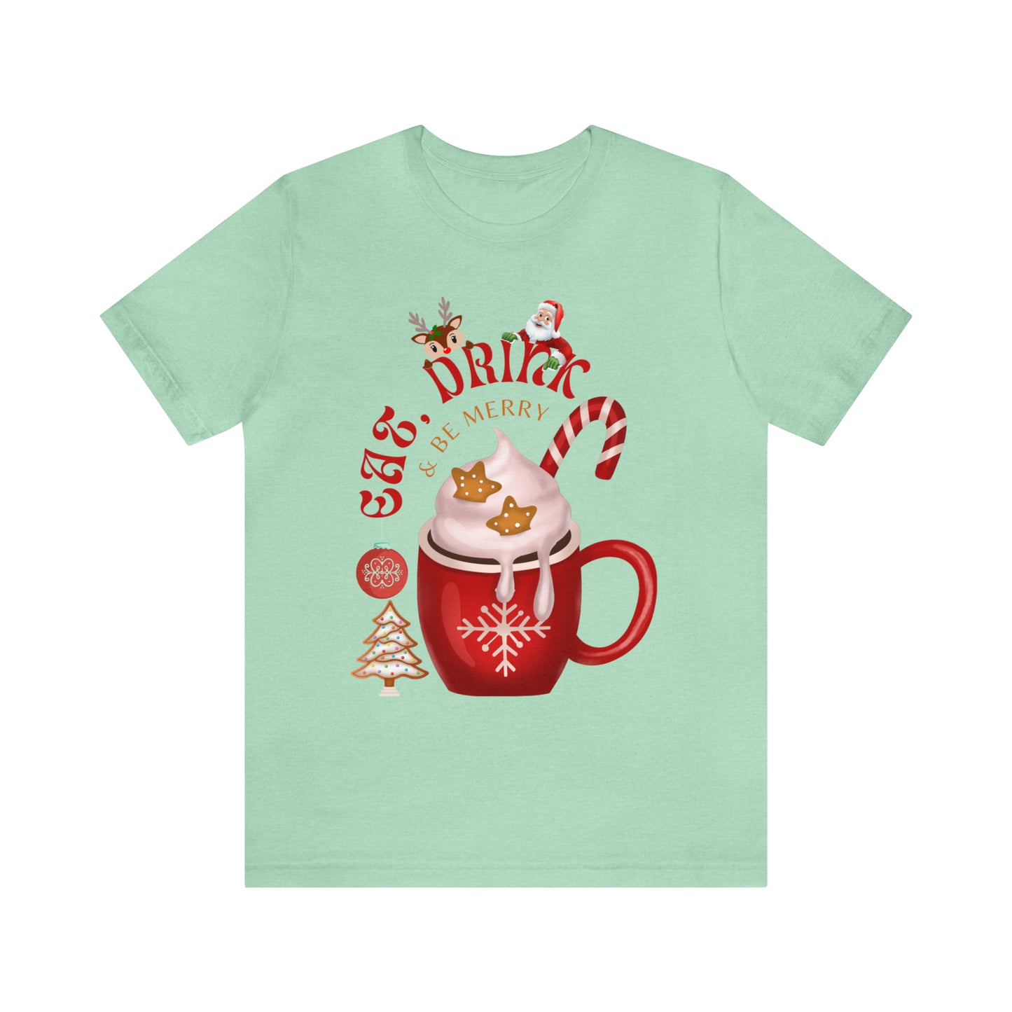 eat drink & be merry Jersey Short Sleeve Tee
