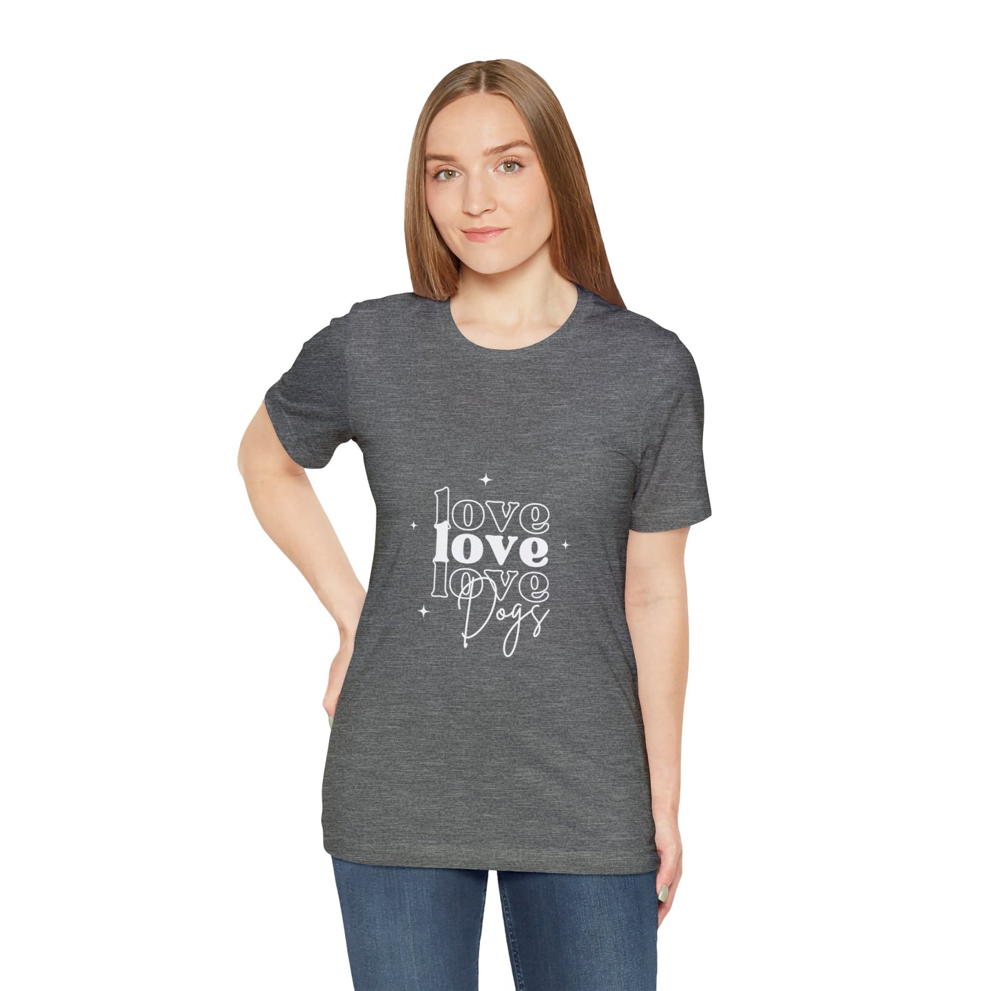 Love Love Love Dogs Unisex Jersey Short Sleeve Tee