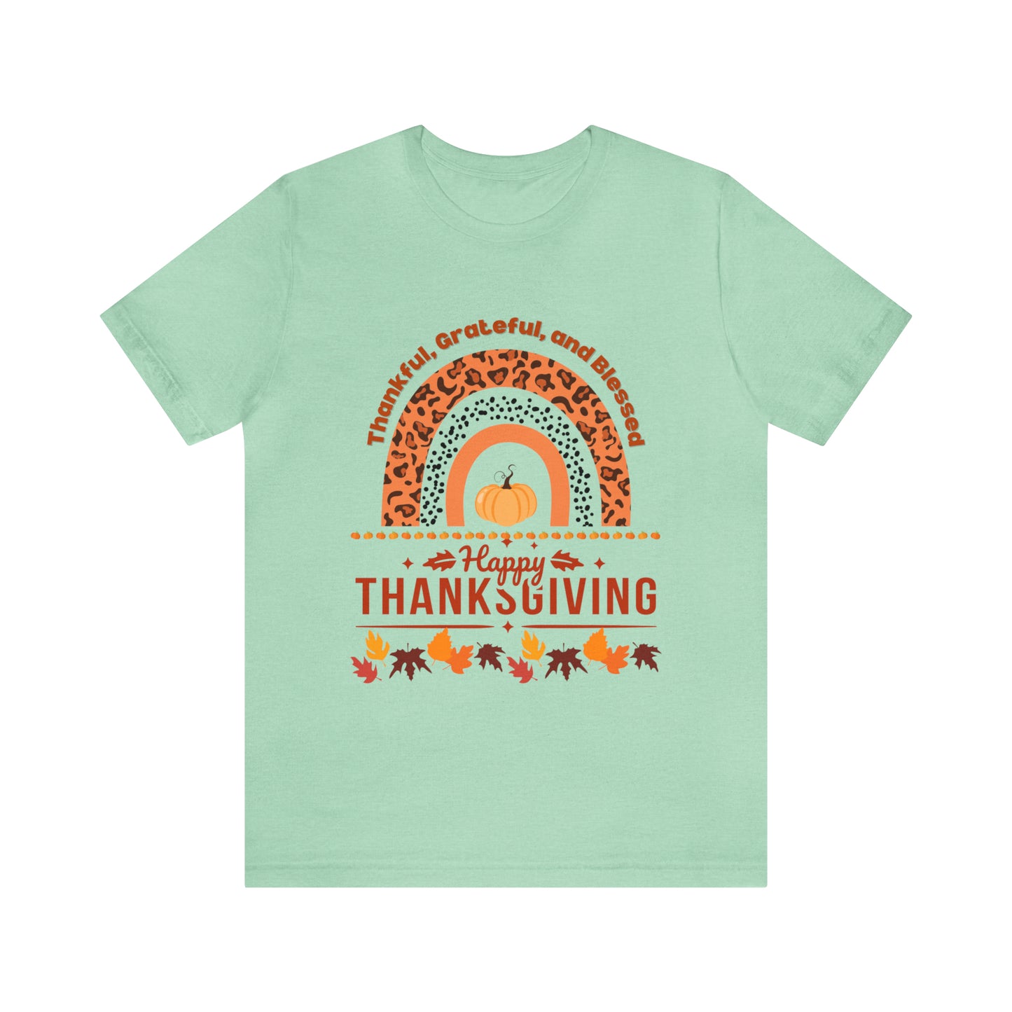 Happy Thanksgiving Jersey Short Sleeve Tee