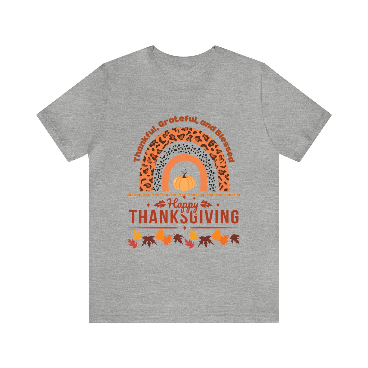 Happy Thanksgiving Jersey Short Sleeve Tee