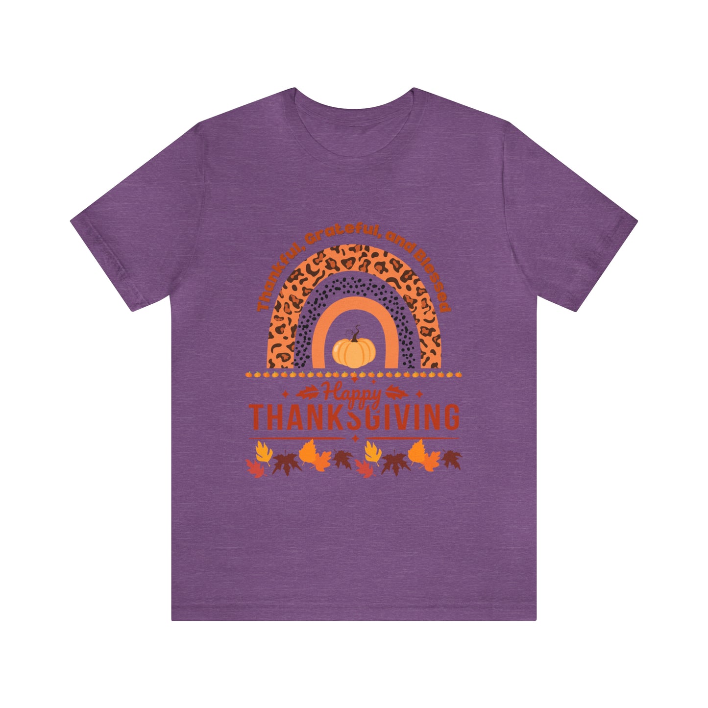Happy Thanksgiving Jersey Short Sleeve Tee