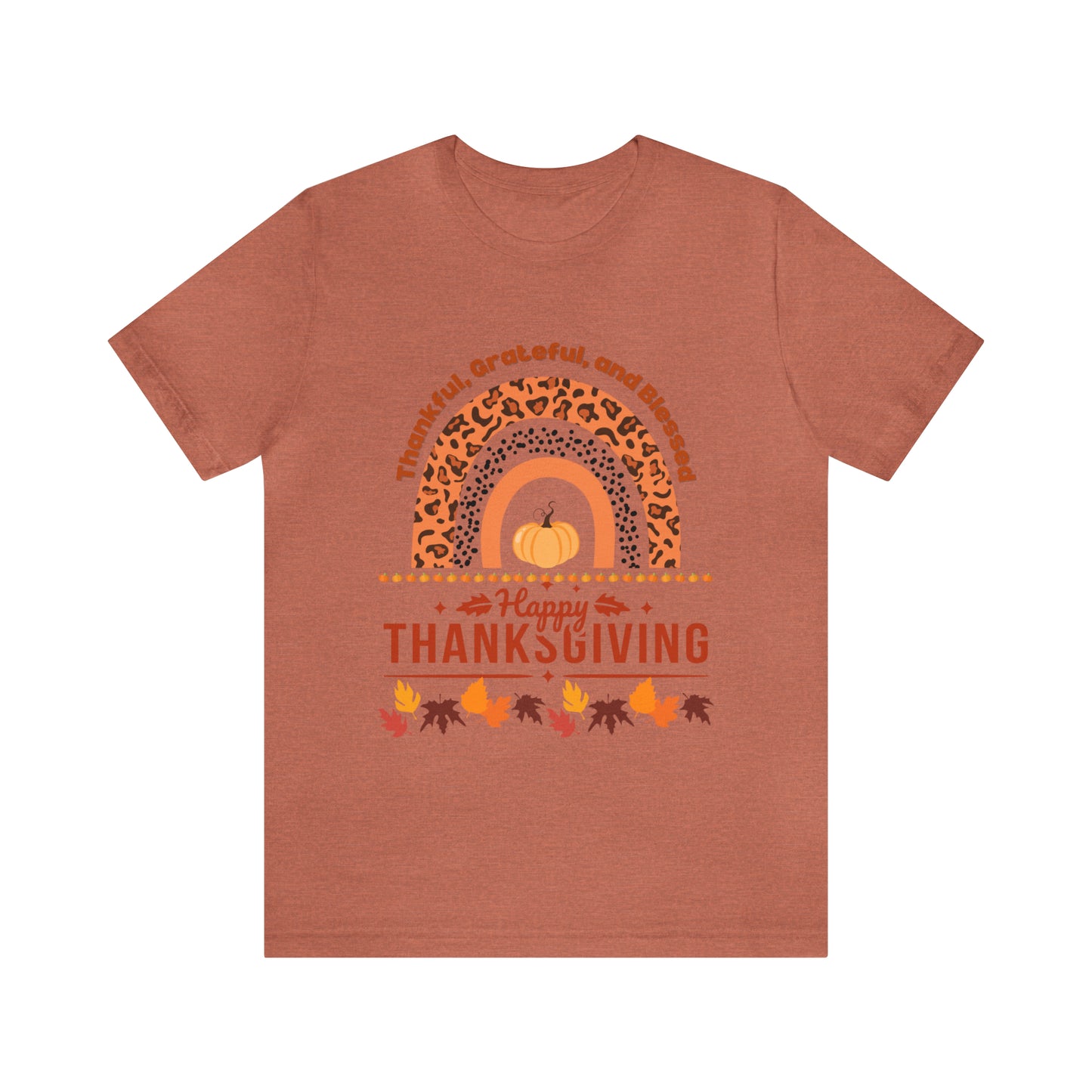 Happy Thanksgiving Jersey Short Sleeve Tee
