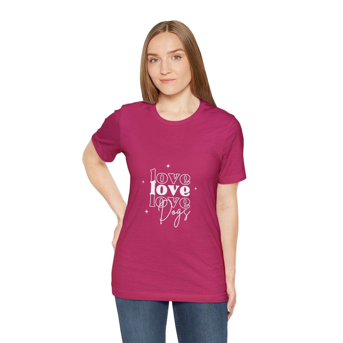 Love Love Love Dogs Unisex Jersey Short Sleeve Tee