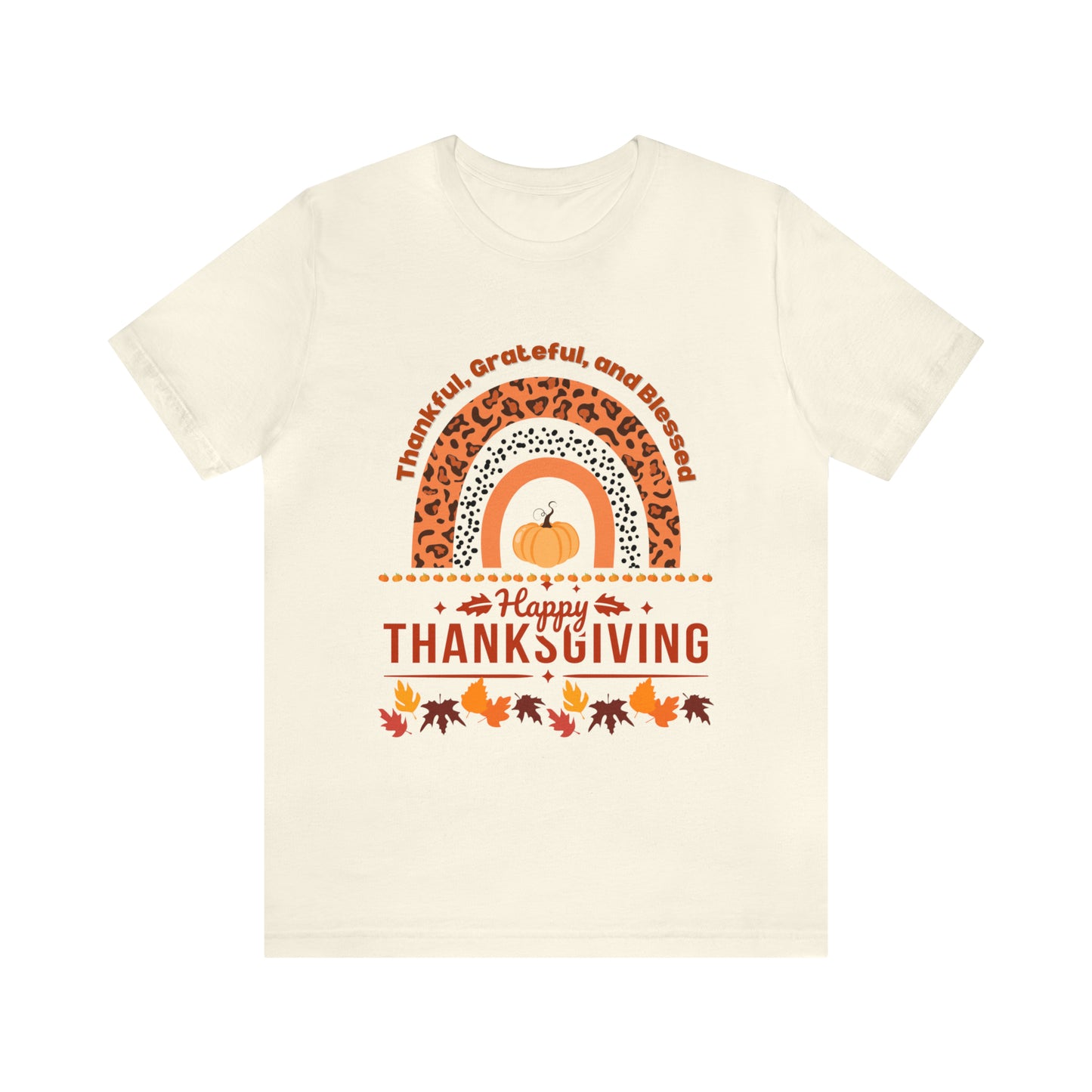 Happy Thanksgiving Jersey Short Sleeve Tee