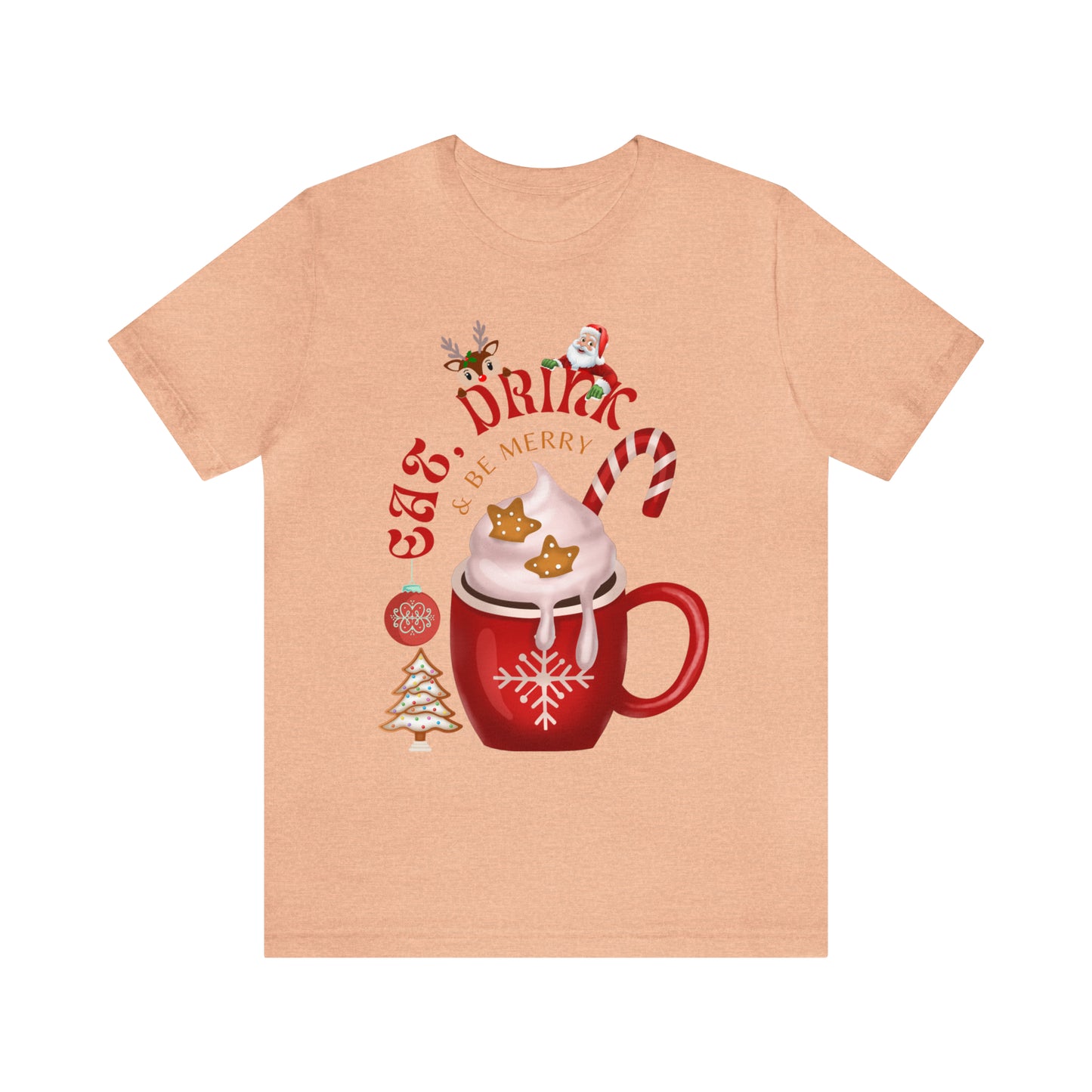 eat drink & be merry Jersey Short Sleeve Tee