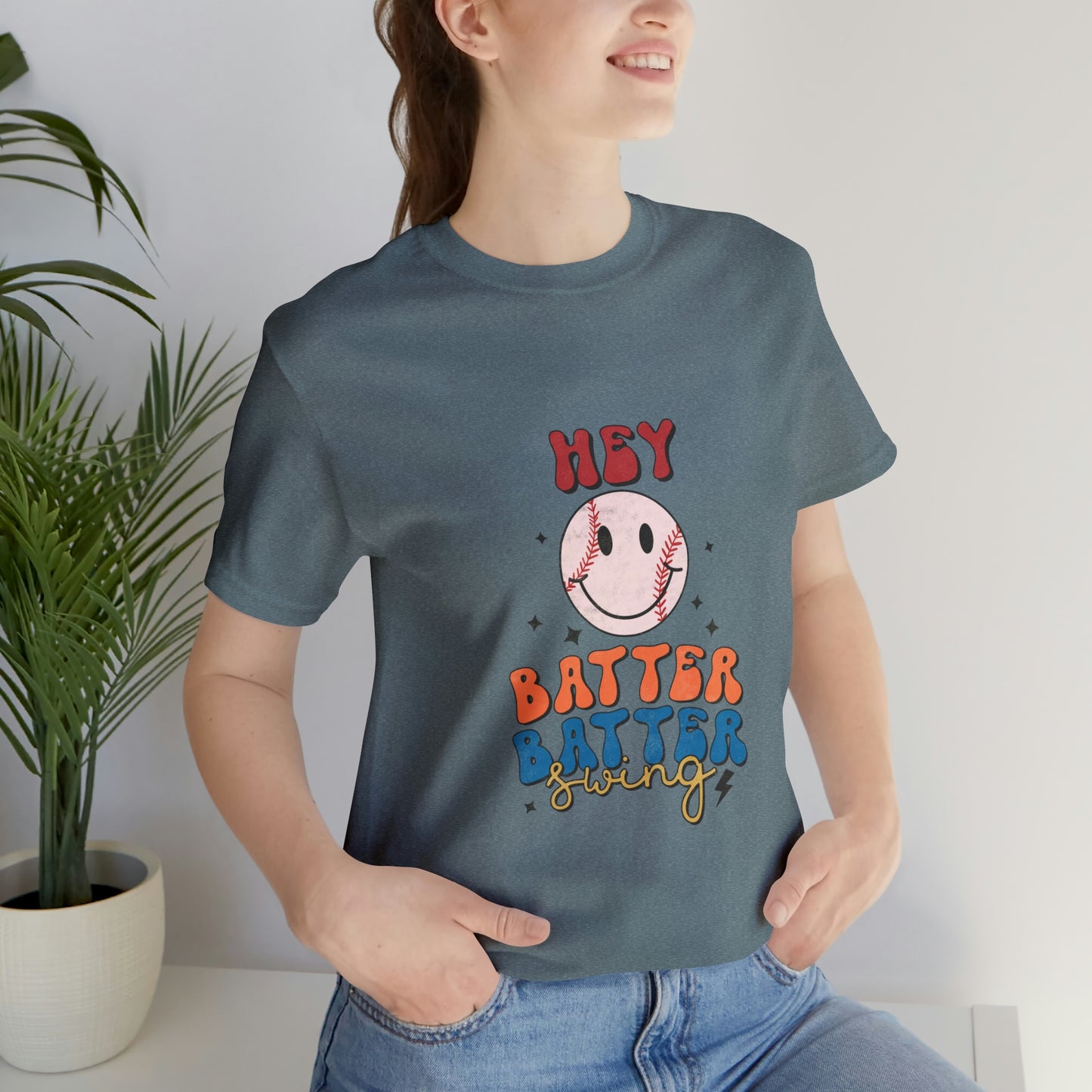 Hey Batter Batter Swing Short Sleeve Tee