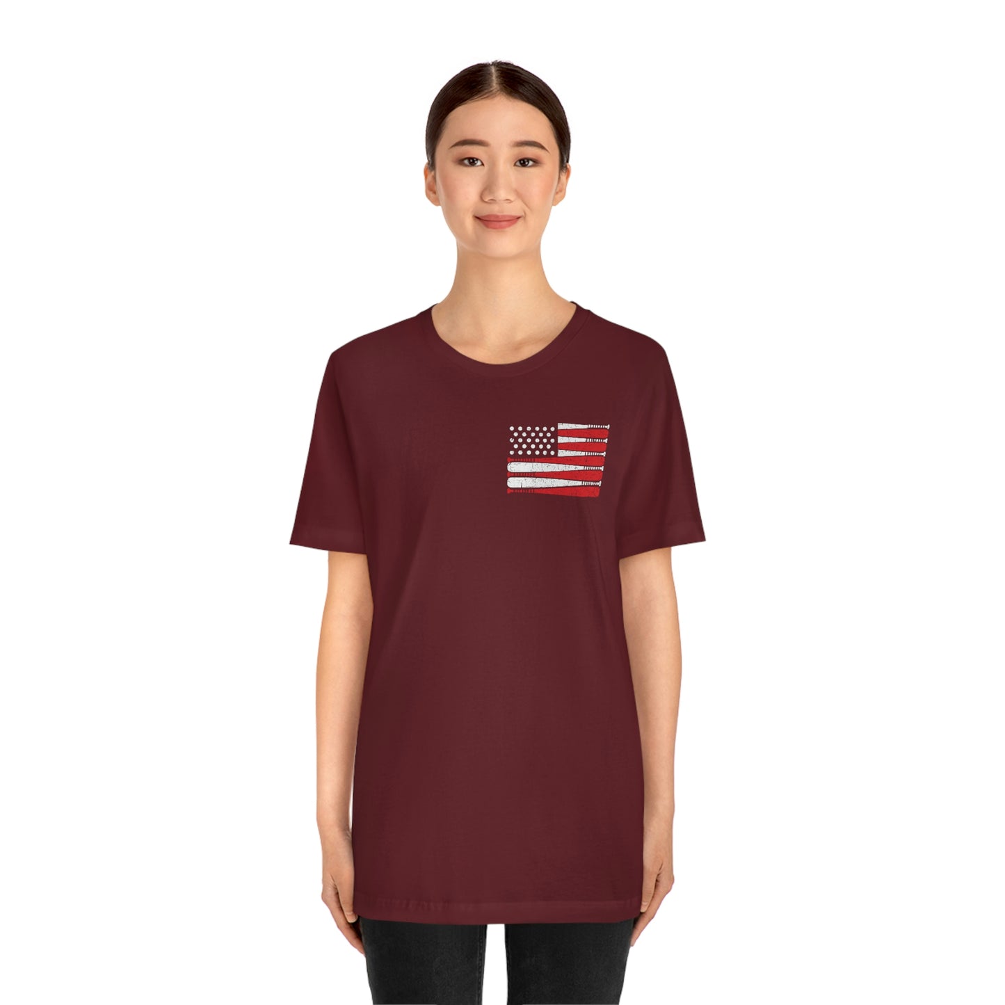 Baseball Flag Short Sleeve Tee