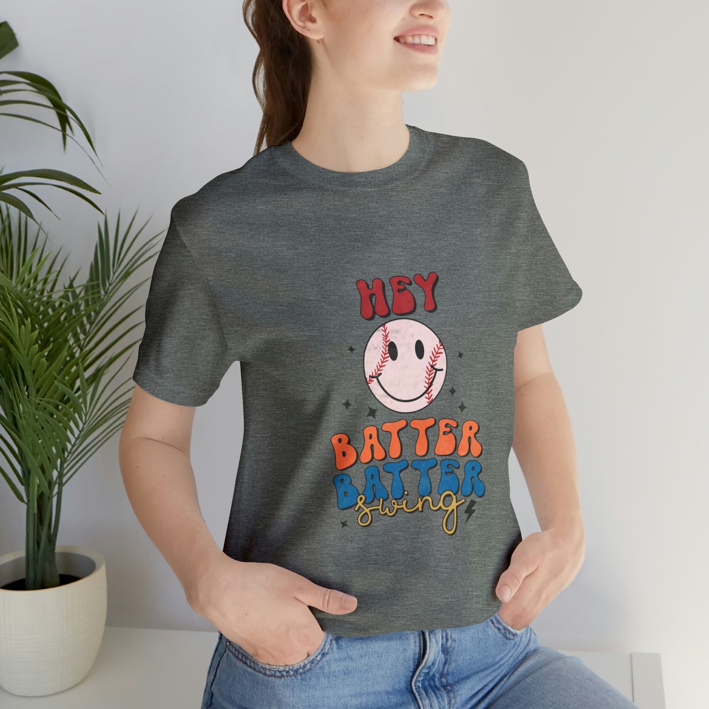 Hey Batter Batter Swing Short Sleeve Tee