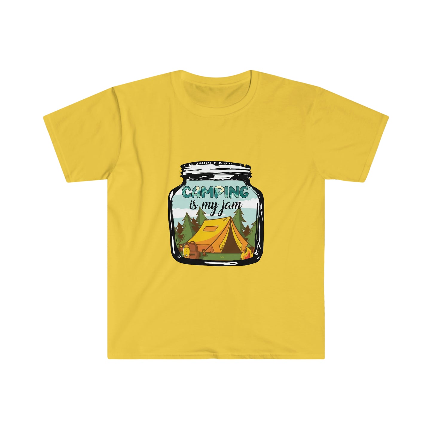 Camping is my jam Unisex Softstyle T-Shirt