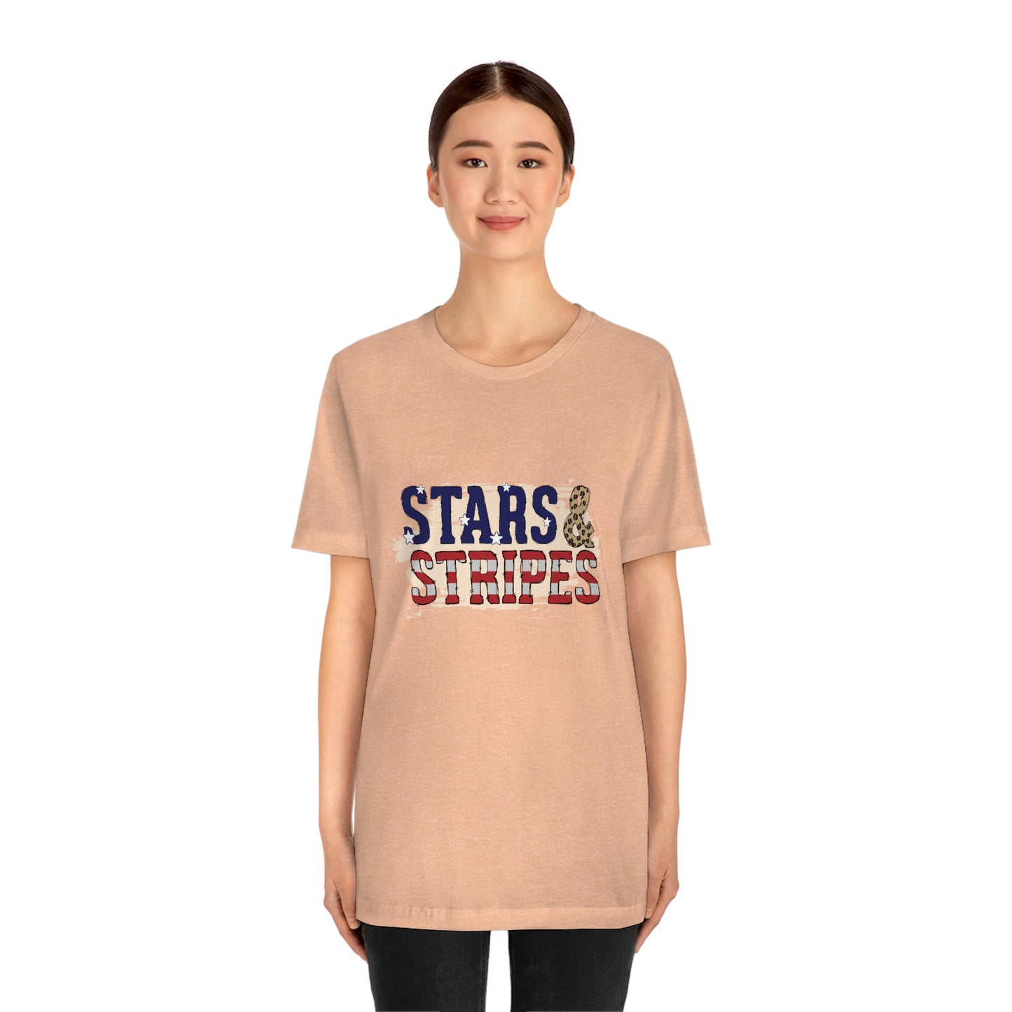 Stars and Stripes Unisex Jersey Short Sleeve Tee