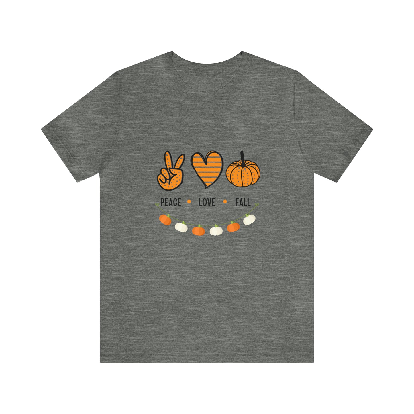 Peace Love Fall Jersey Short Sleeve Tee