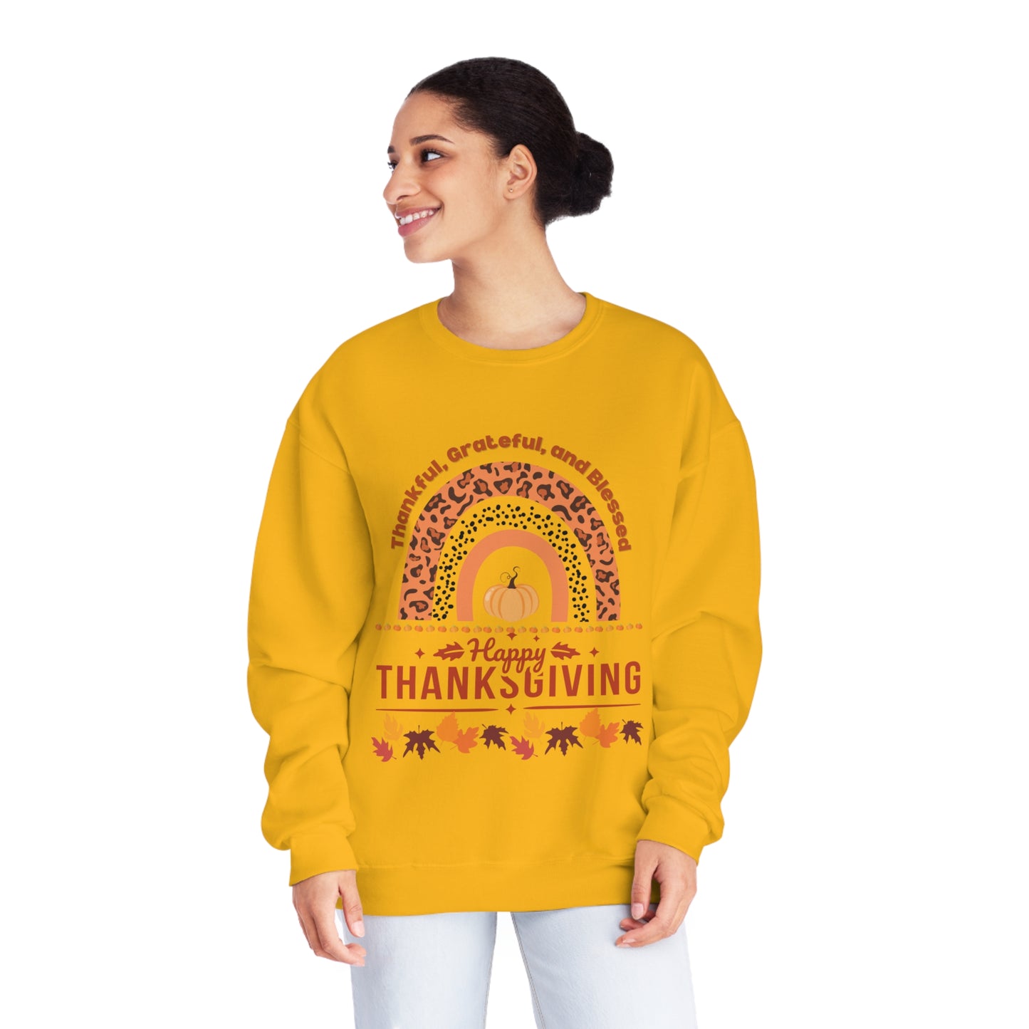 Happy Thanksgiving NuBlend® Crewneck Sweatshirt