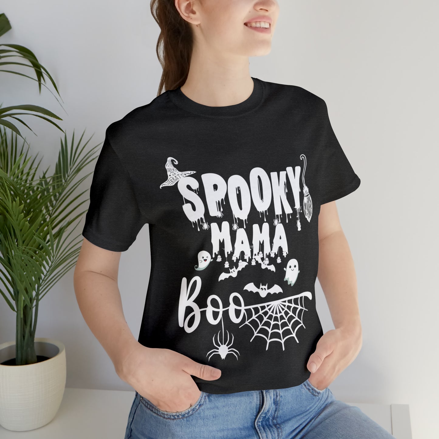 Spooky Mama Jersey Short Sleeve Tee