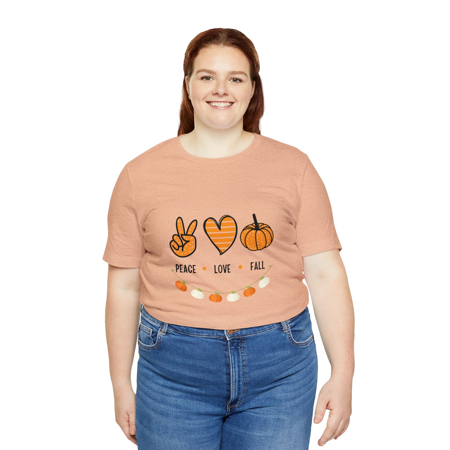 Peace Love Fall Jersey Short Sleeve Tee