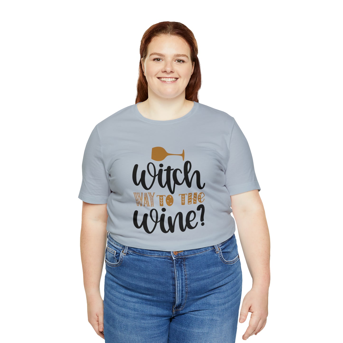 Witch way to the Wine Jersey Short Sleeve Tee