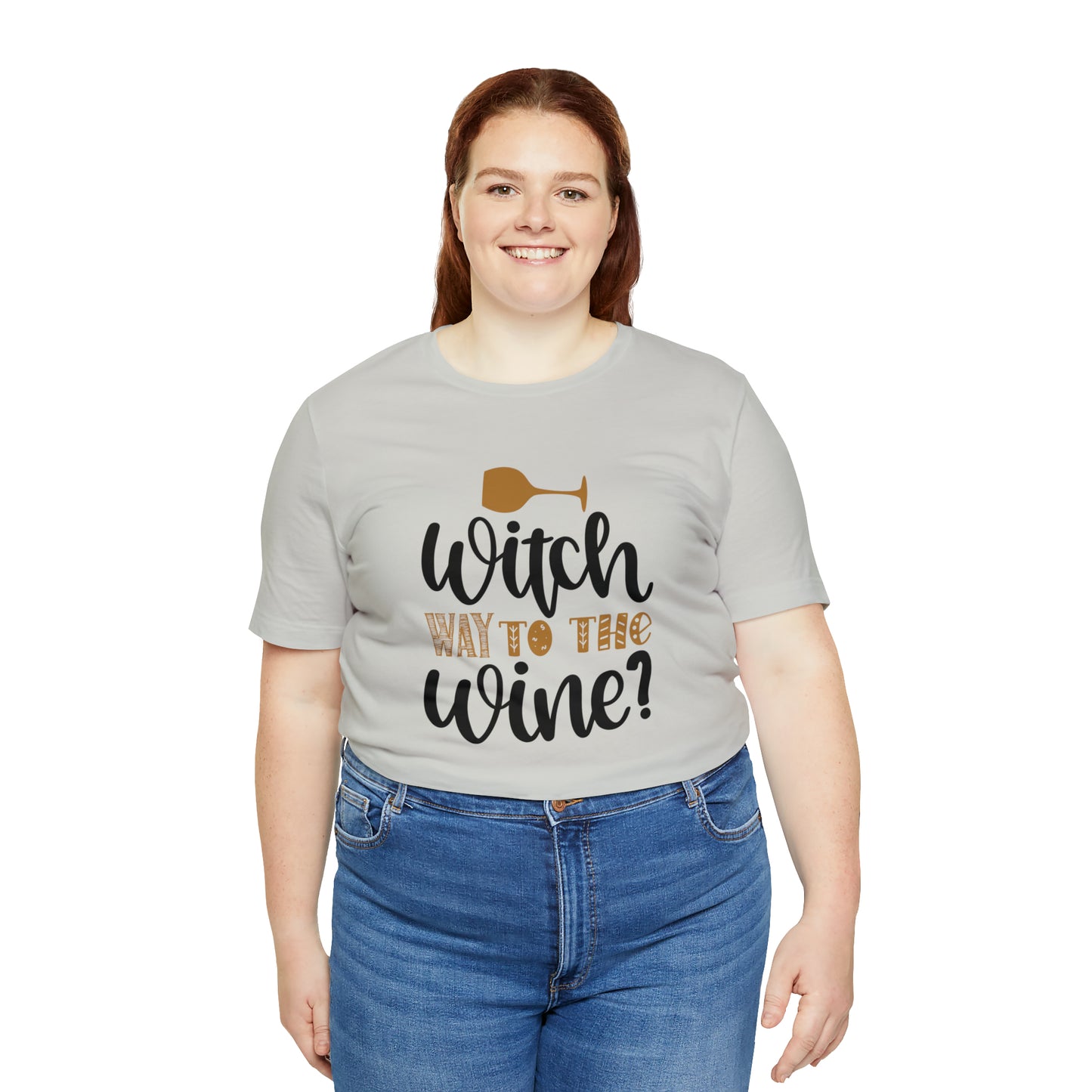 Witch way to the Wine Jersey Short Sleeve Tee