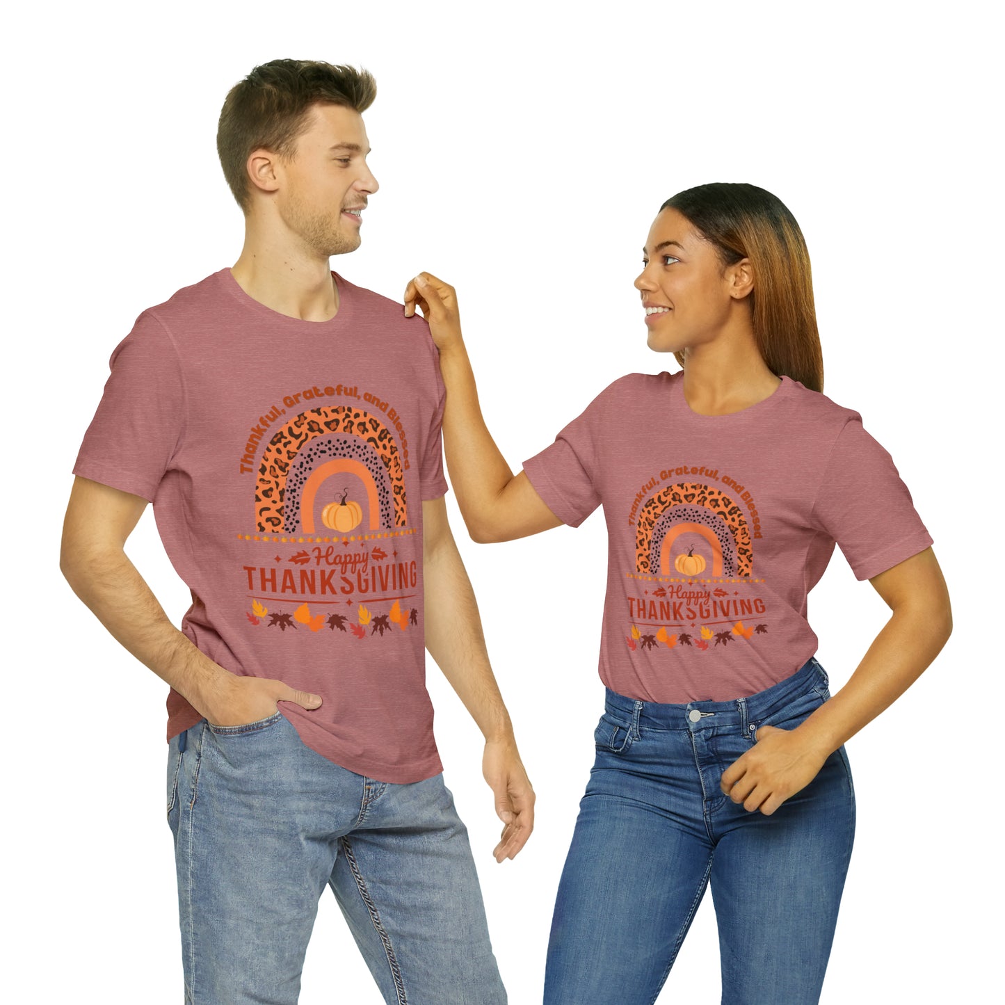 Happy Thanksgiving  Jersey Short Sleeve Tee