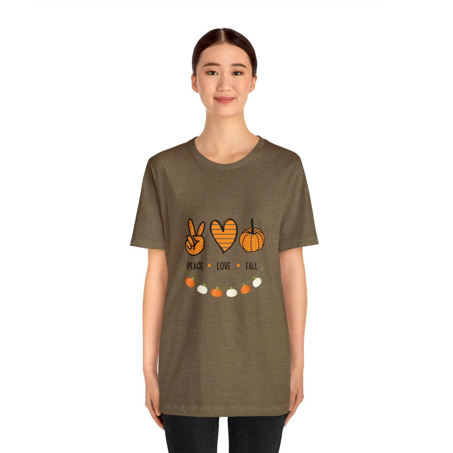 Peace Love Fall Jersey Short Sleeve Tee