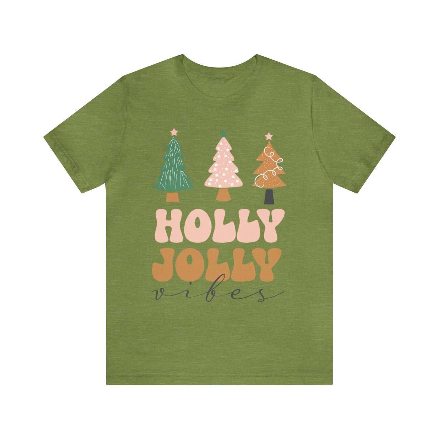 Holly Jolly Vibes Jersey Short Sleeve Tee