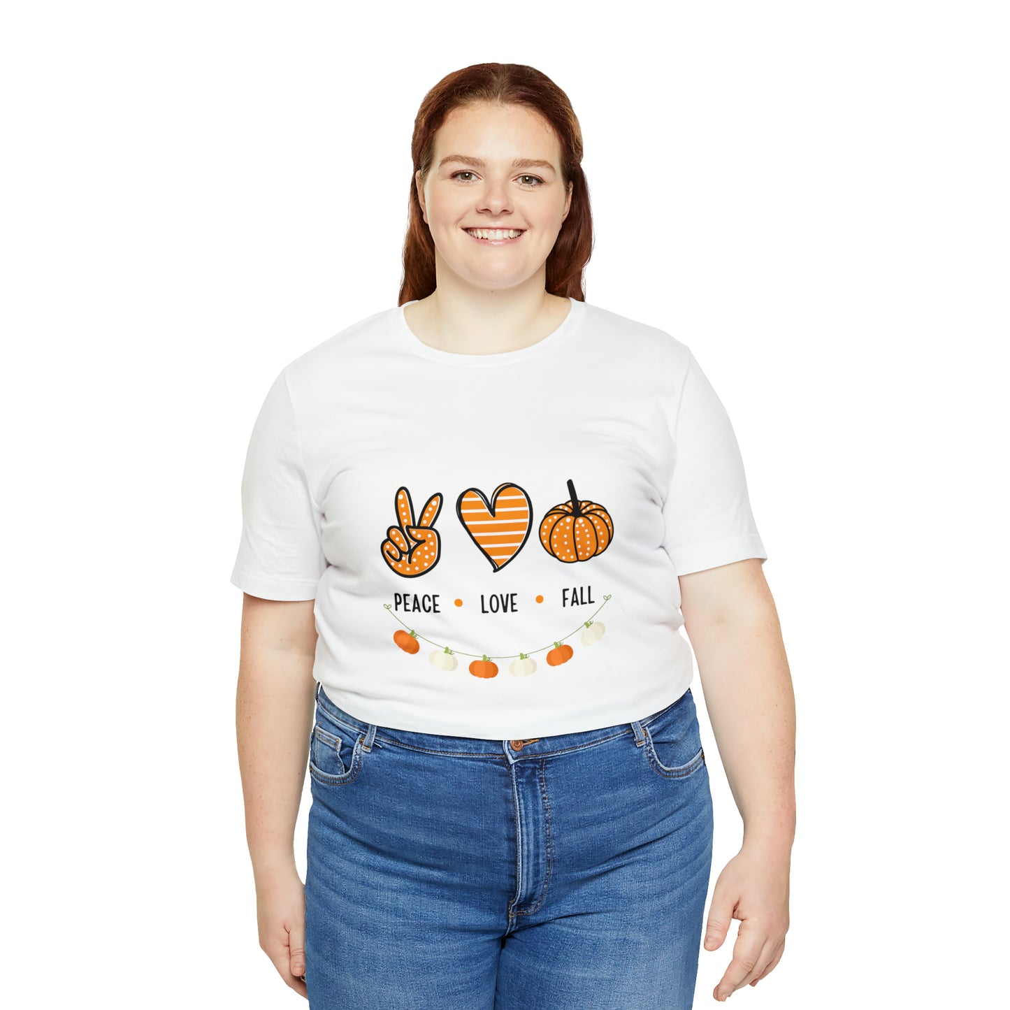 Peace Love Fall Jersey Short Sleeve Tee