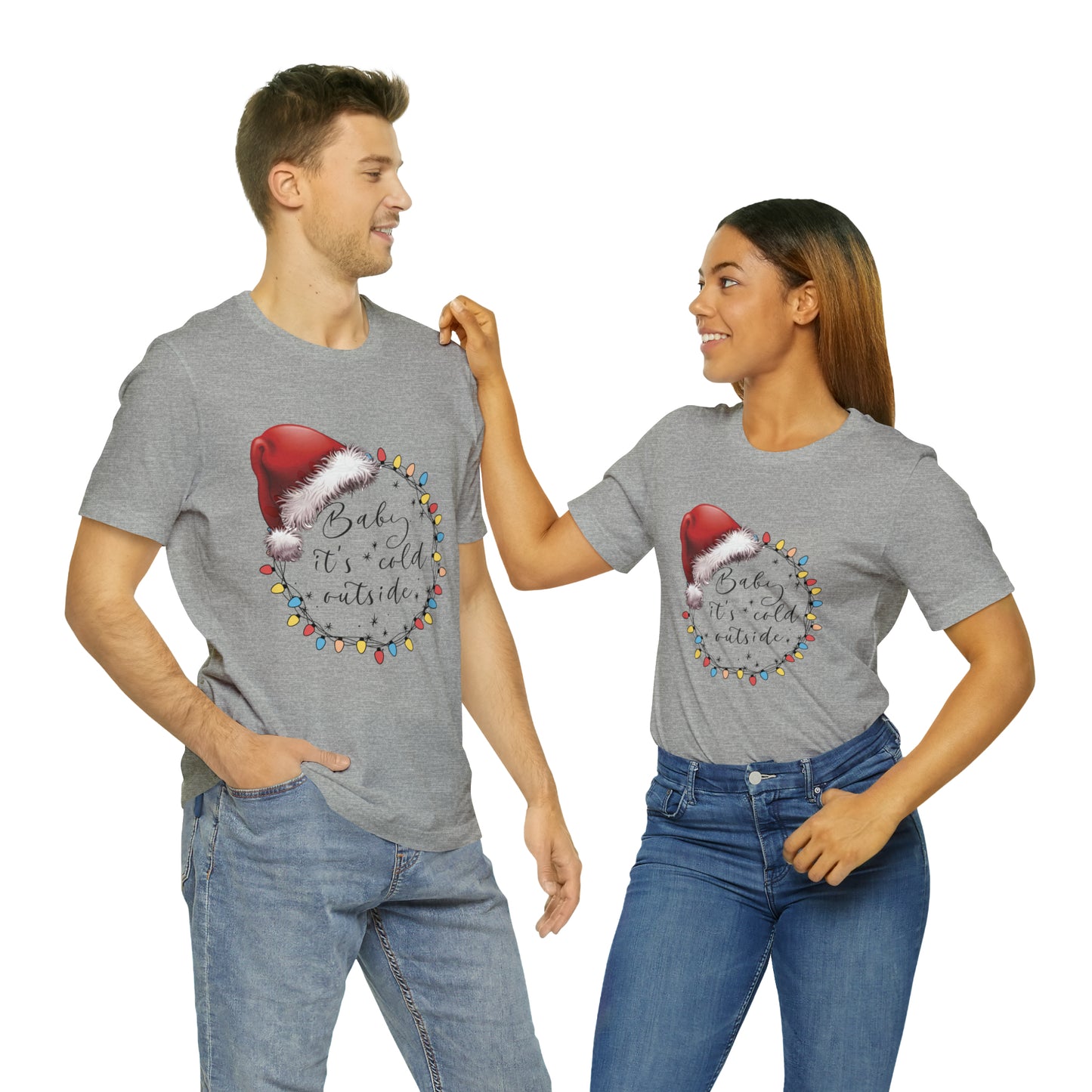 Baby its cold outside Jersey Short Sleeve Tee