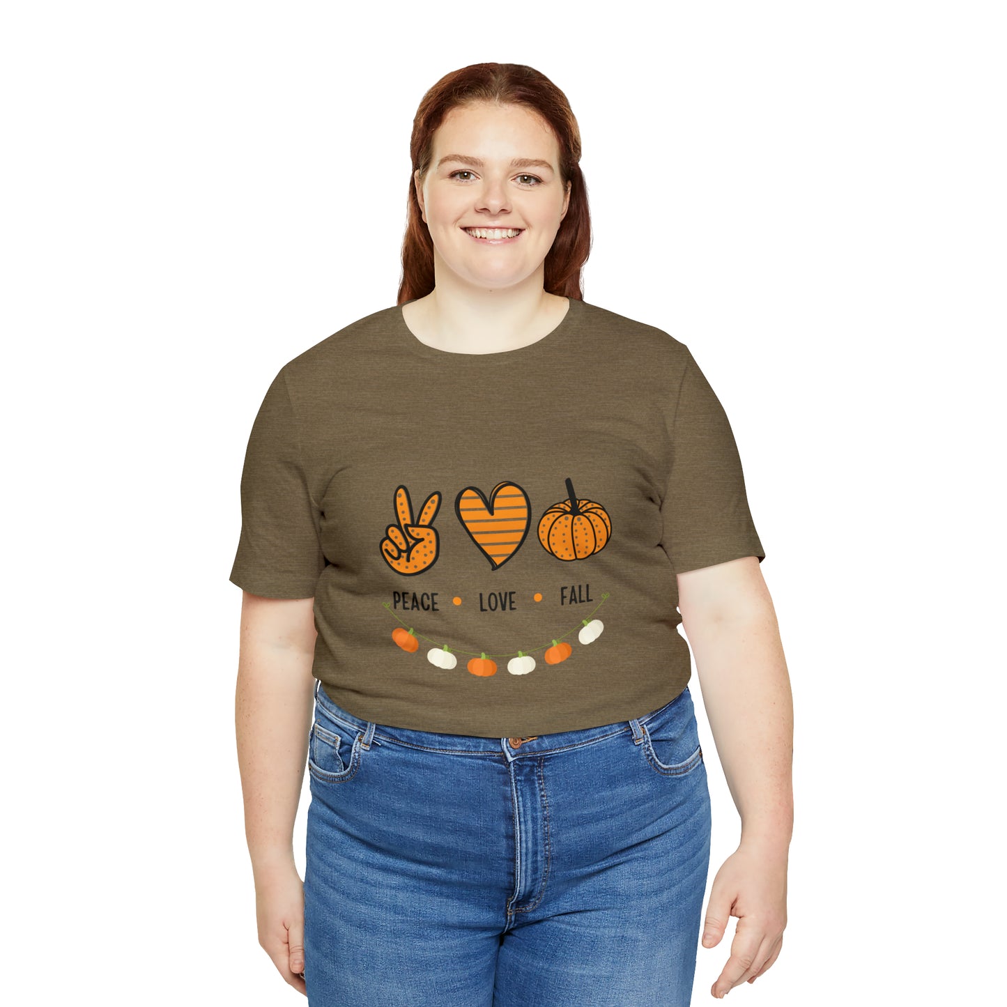 Peace Love Fall Jersey Short Sleeve Tee