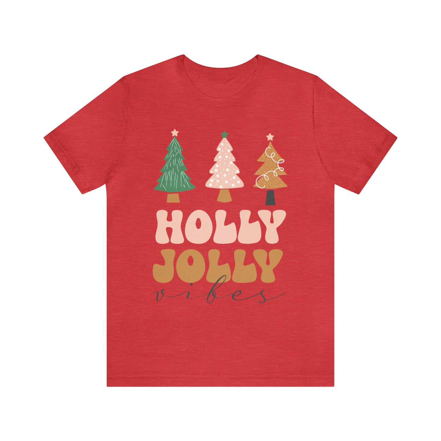 Holly Jolly Vibes Jersey Short Sleeve Tee