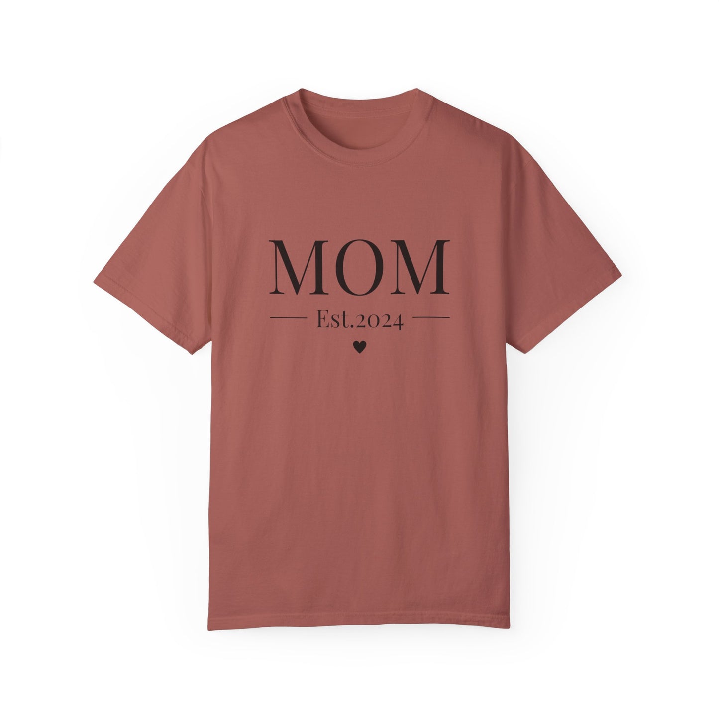 Mom est. 2024 Unisex Garment-Dyed T-shirt