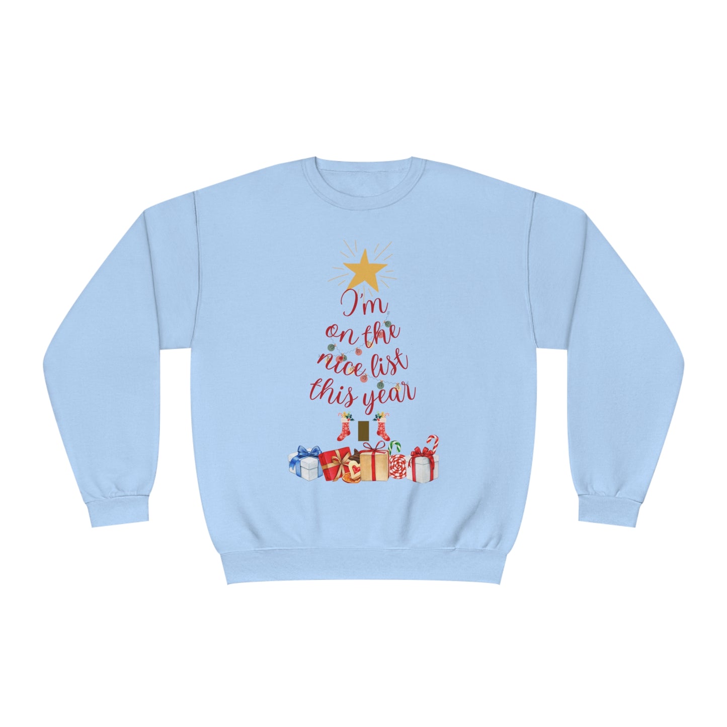 on the nice list NuBlend® Crewneck Sweatshirt