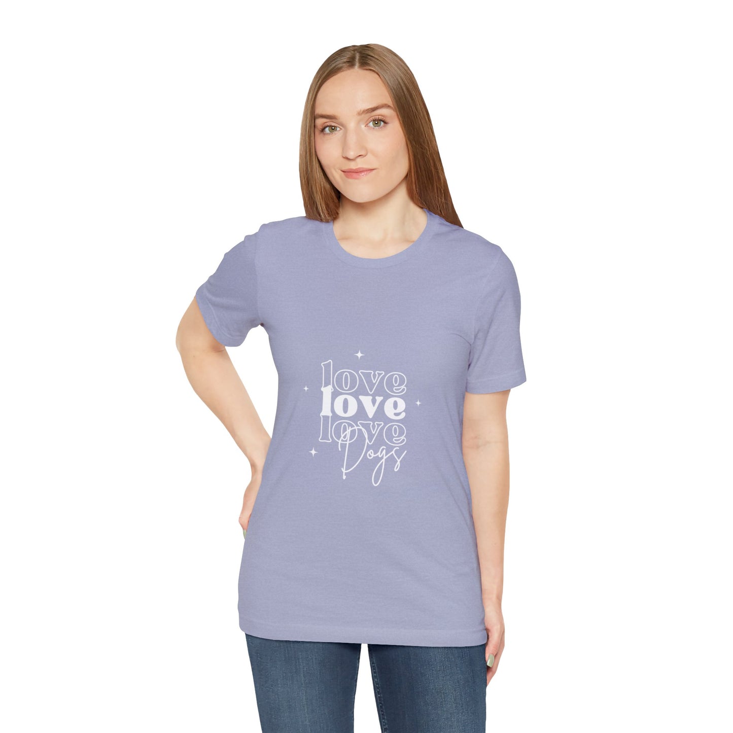 Love Love Love Dogs Unisex Jersey Short Sleeve Tee