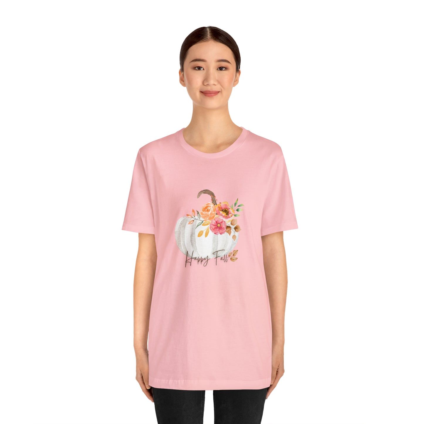 Happy Fall Pumpkin Jersey Short Sleeve Tee