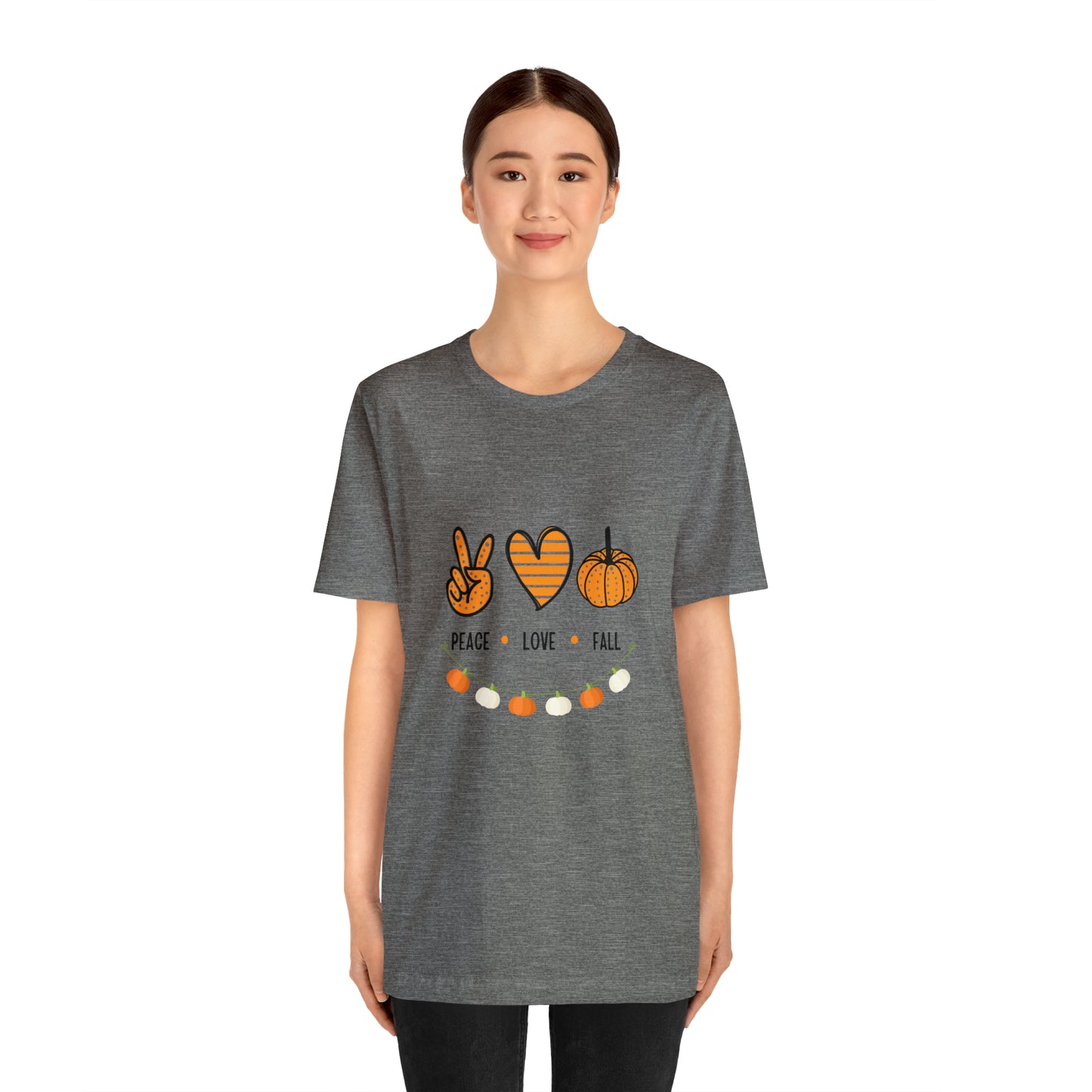 Peace Love Fall Jersey Short Sleeve Tee