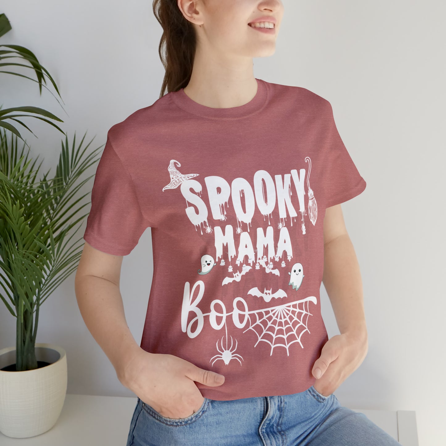 Spooky Mama Jersey Short Sleeve Tee