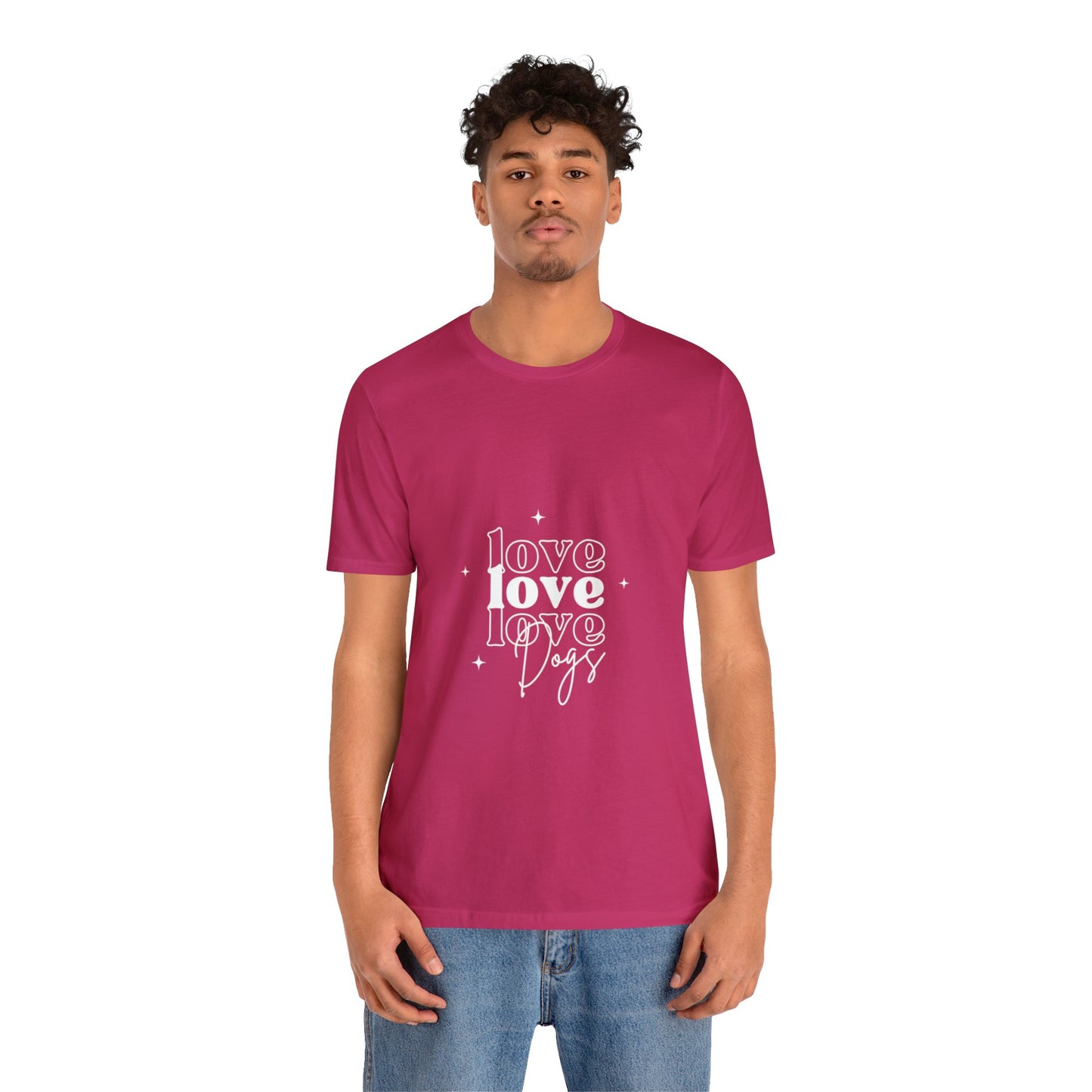 Love Love Love Dogs Unisex Jersey Short Sleeve Tee