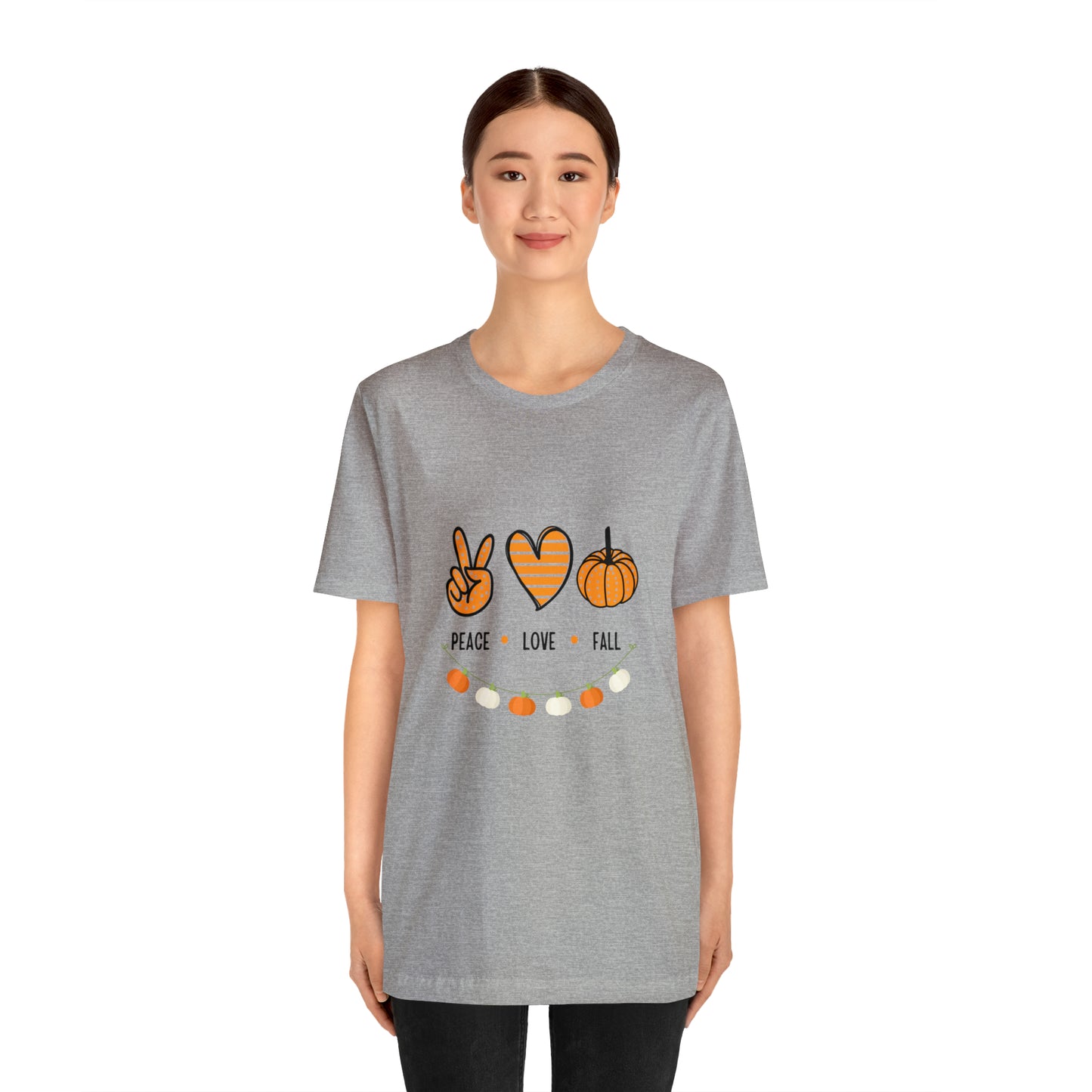 Peace Love Fall Jersey Short Sleeve Tee