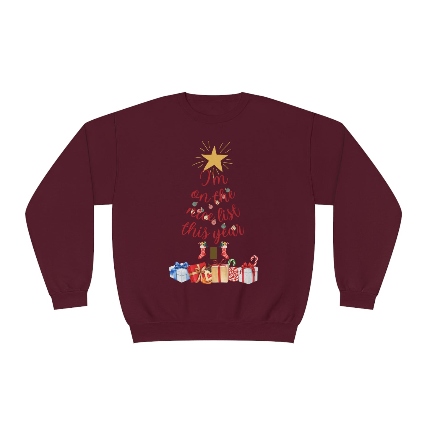 on the nice list NuBlend® Crewneck Sweatshirt