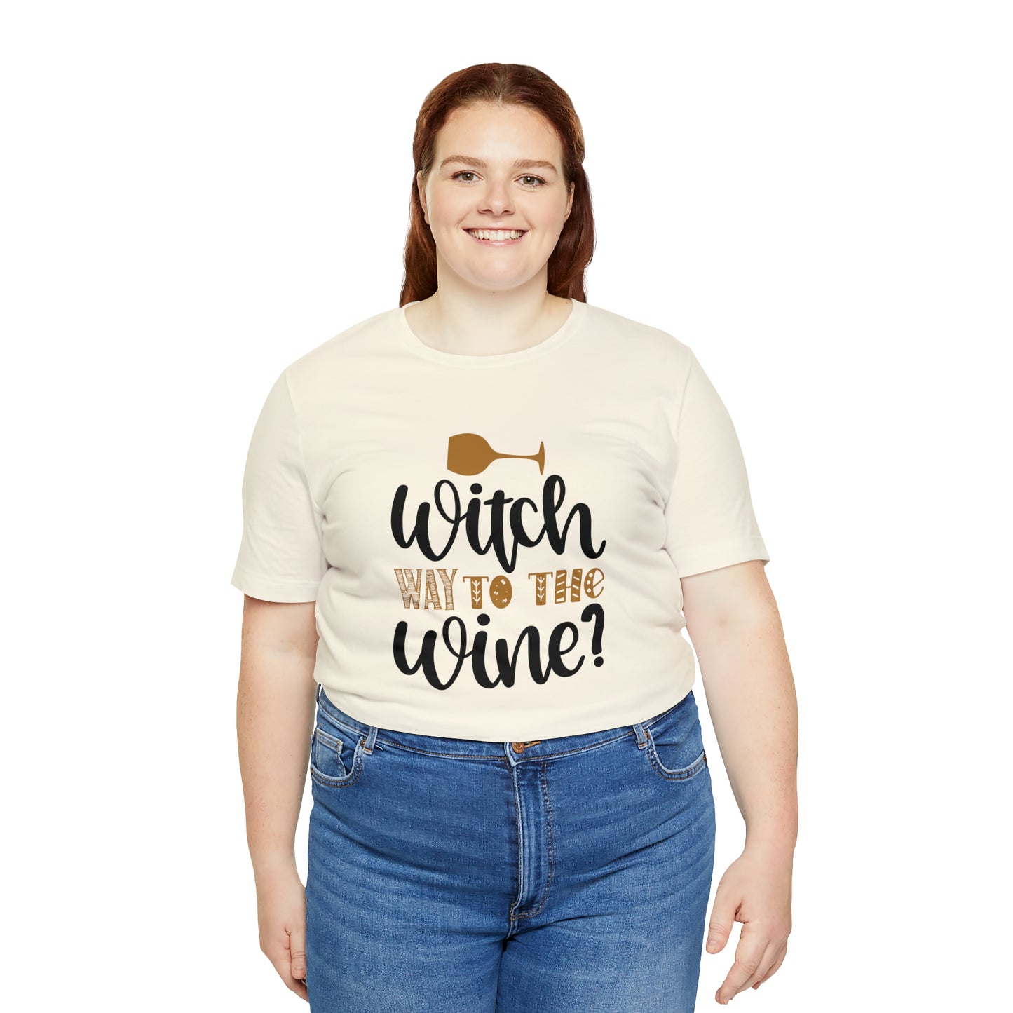 Witch way to the Wine Jersey Short Sleeve Tee