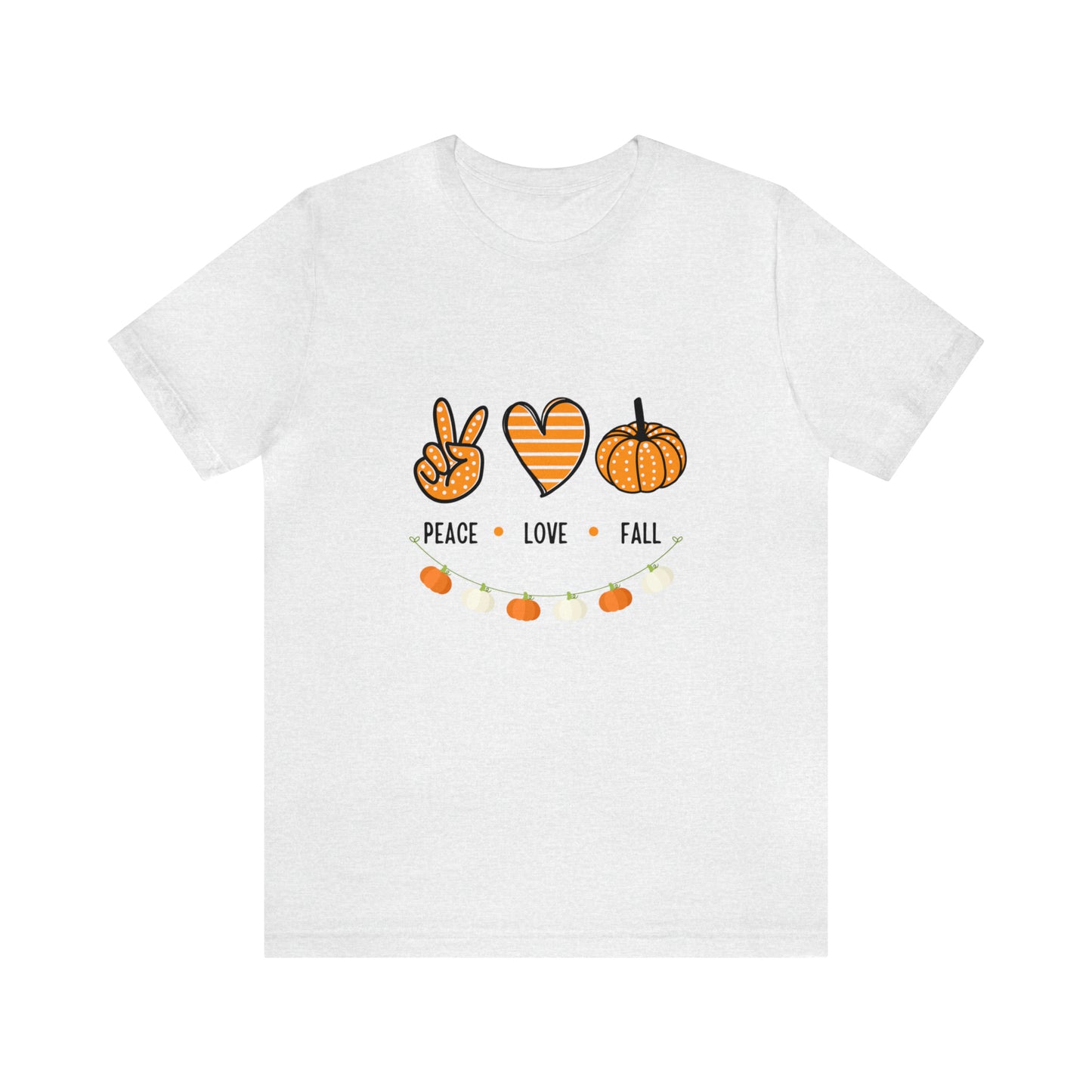 Peace Love Fall Jersey Short Sleeve Tee