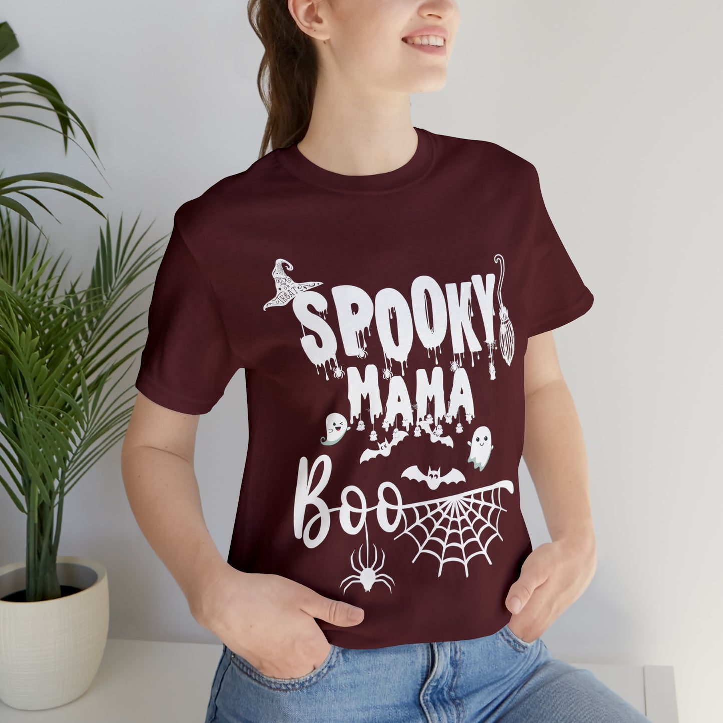 Spooky Mama Jersey Short Sleeve Tee