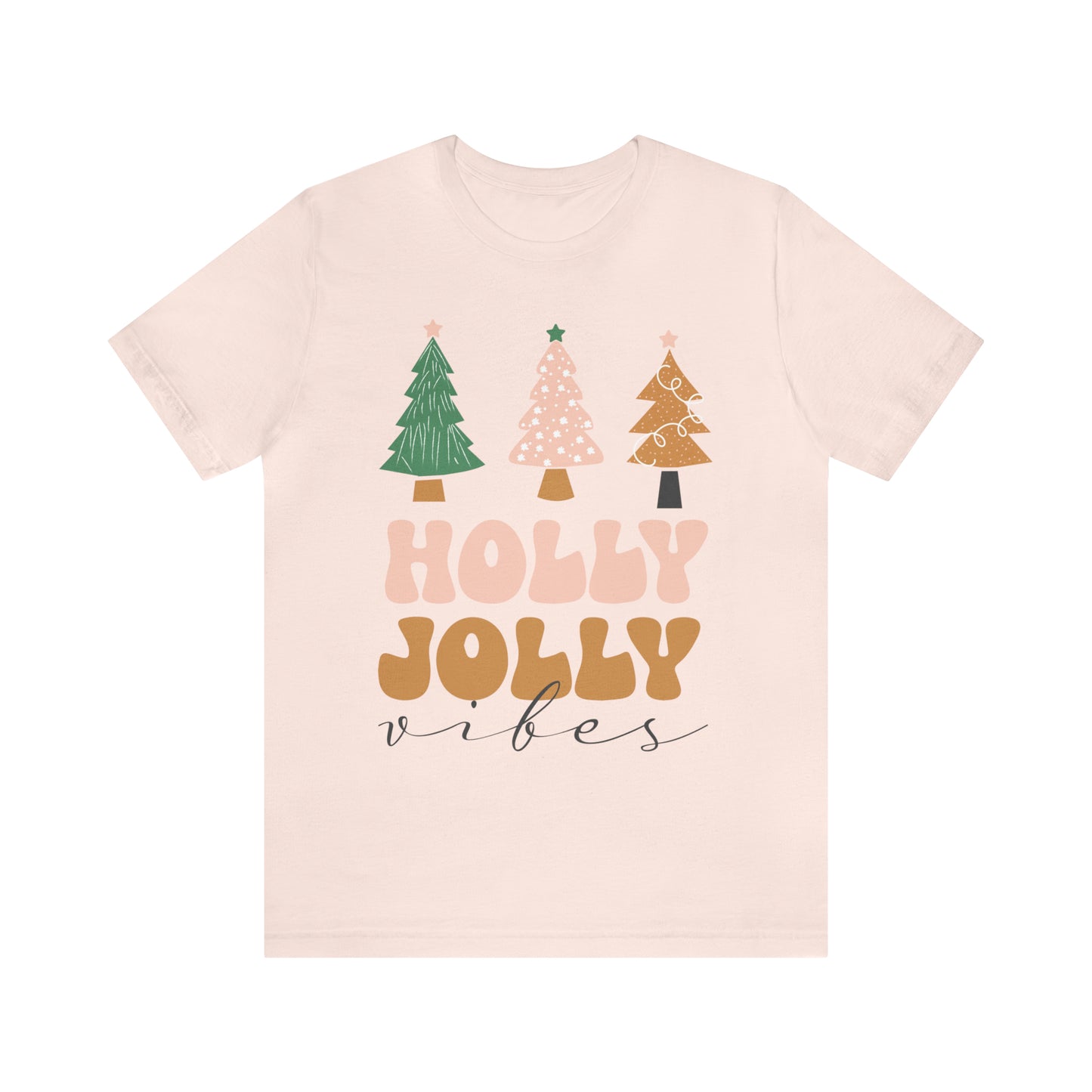 Holly Jolly Vibes Jersey Short Sleeve Tee