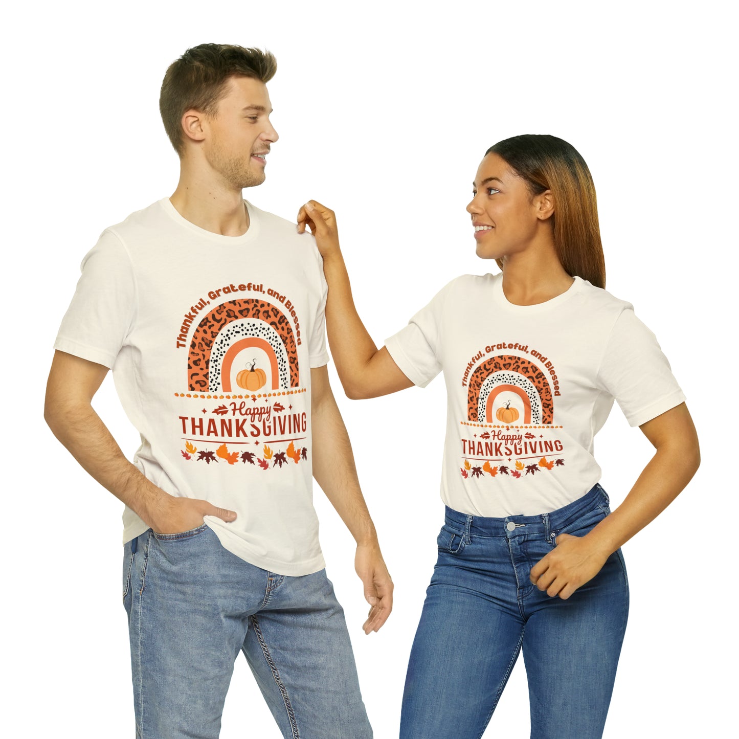 Happy Thanksgiving  Jersey Short Sleeve Tee