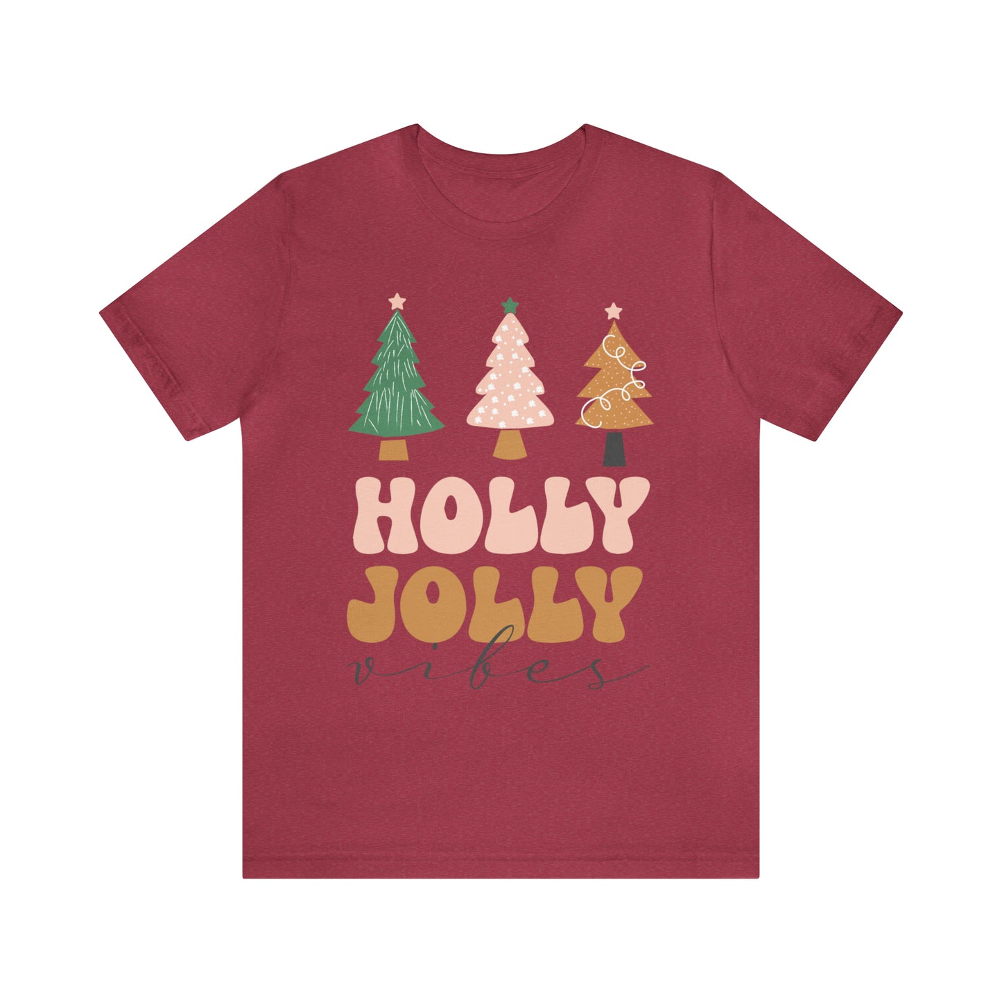 Holly Jolly Vibes Jersey Short Sleeve Tee