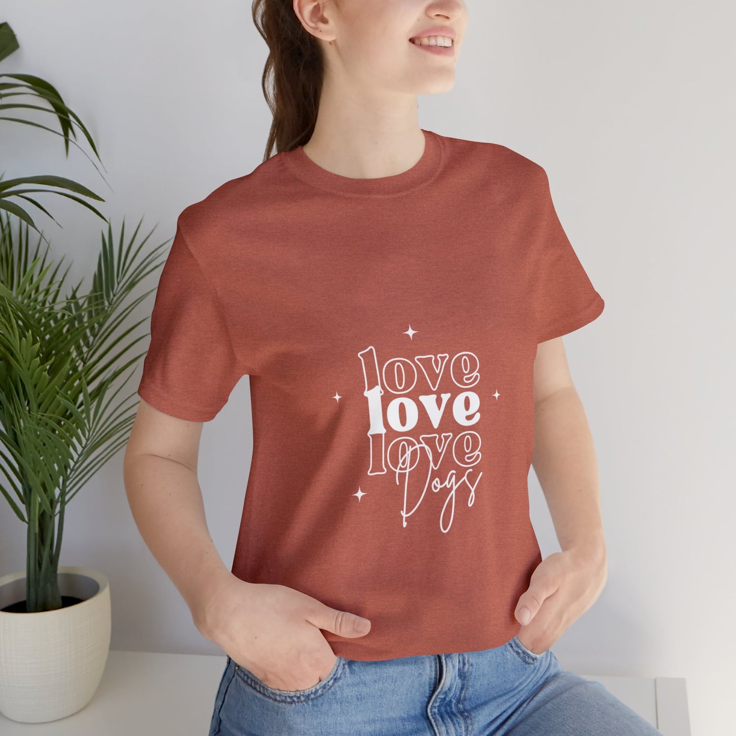 Love Love Love Dogs Unisex Jersey Short Sleeve Tee