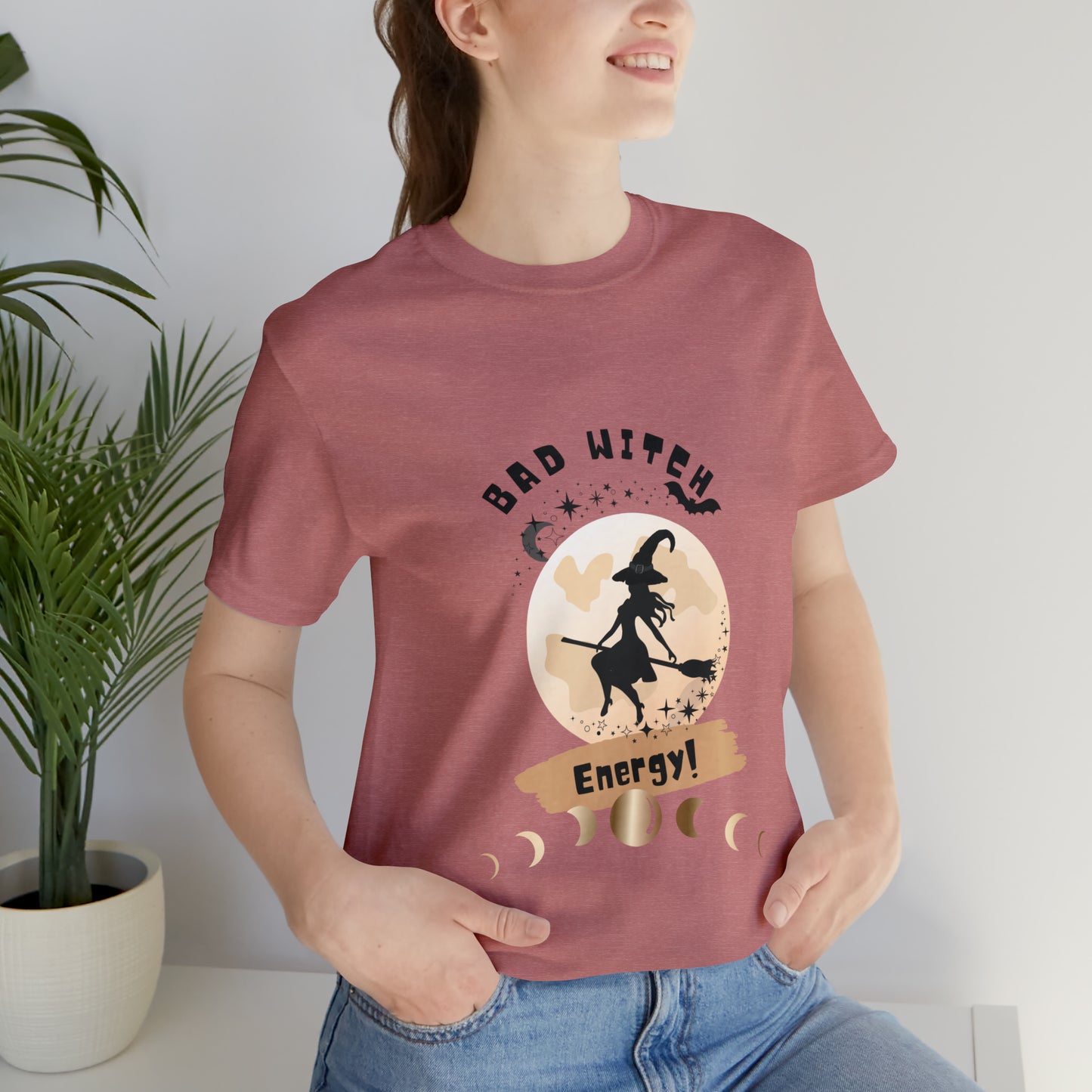 Bad Witch Energy Jersey Short Sleeve Tee