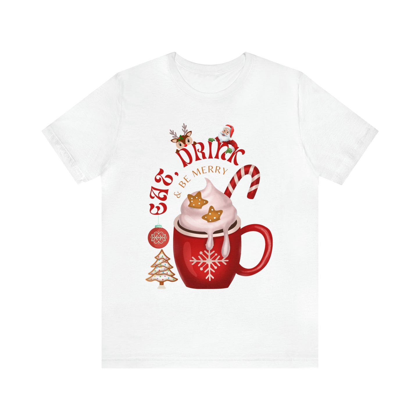 eat drink & be merry Jersey Short Sleeve Tee